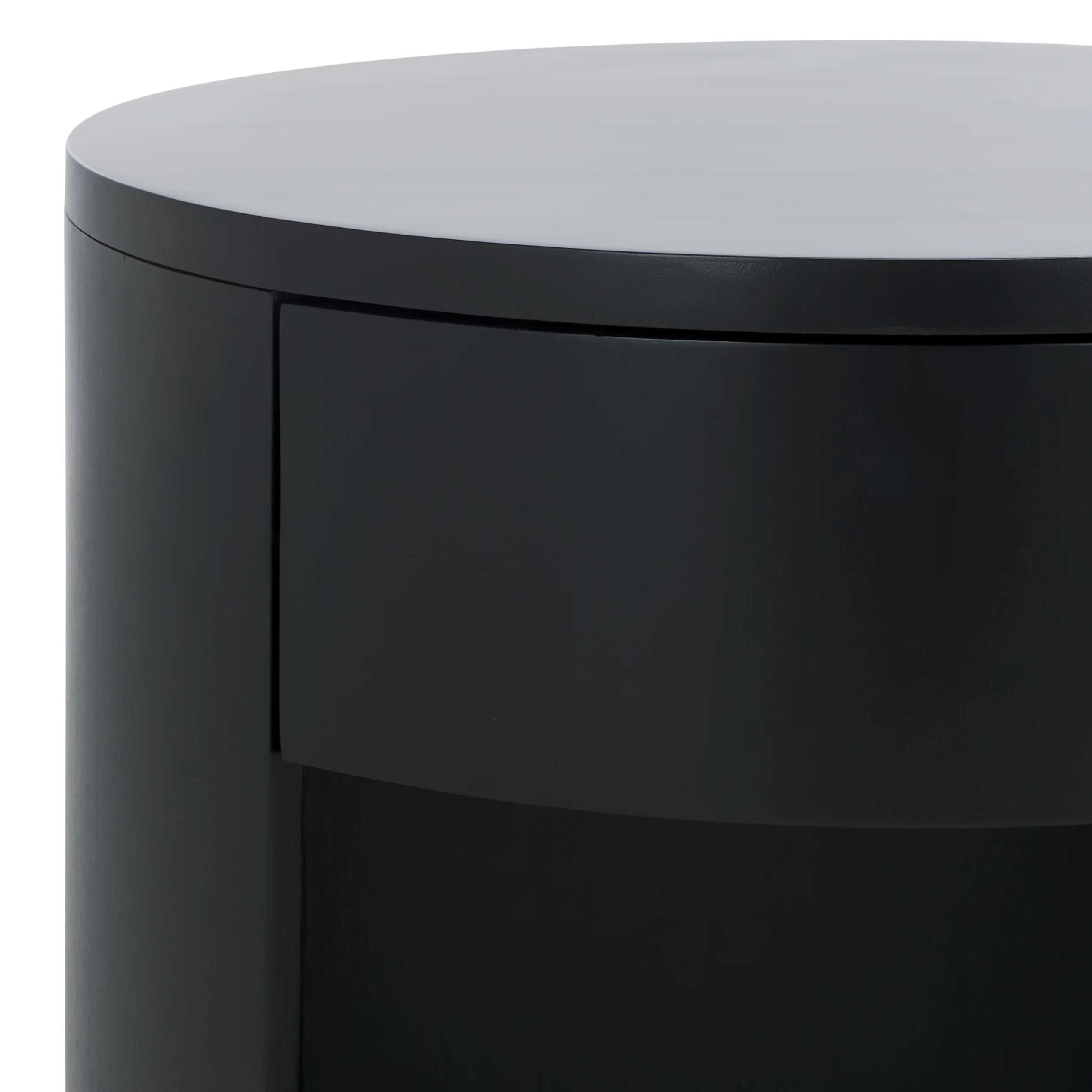 Daiya Round 1 Drawer Wood Nightstand - Image 16