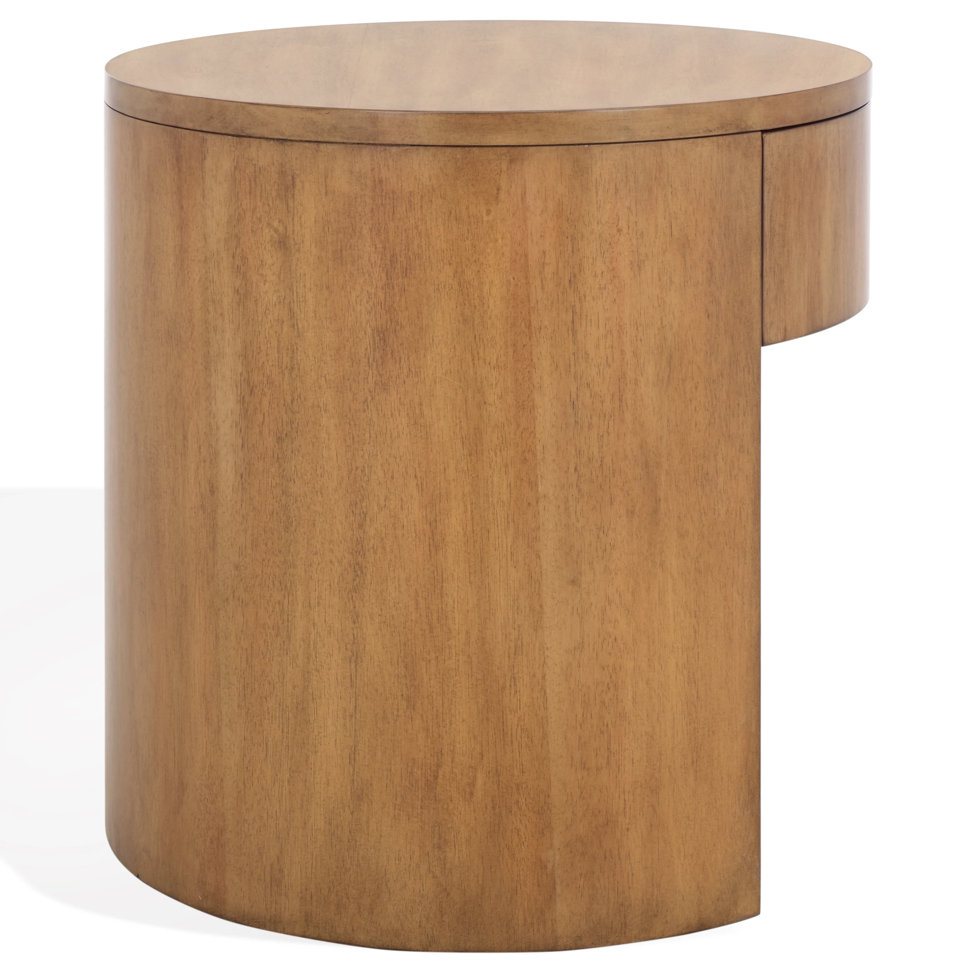 Daiya Round 1 Drawer Wood Nightstand - Image 9