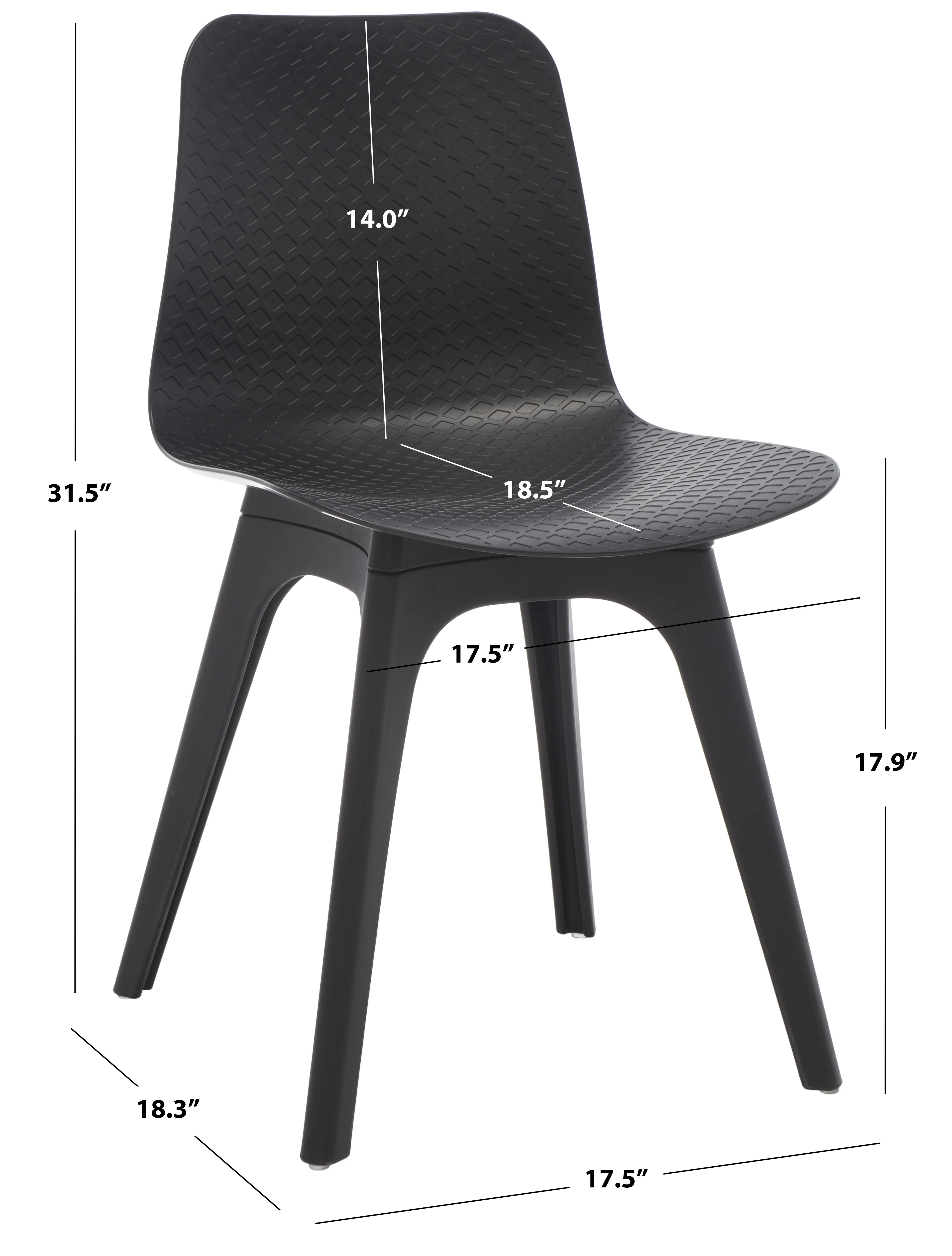 Damiano Molded Plastic Dining Chair - Set of 2 - Image 17