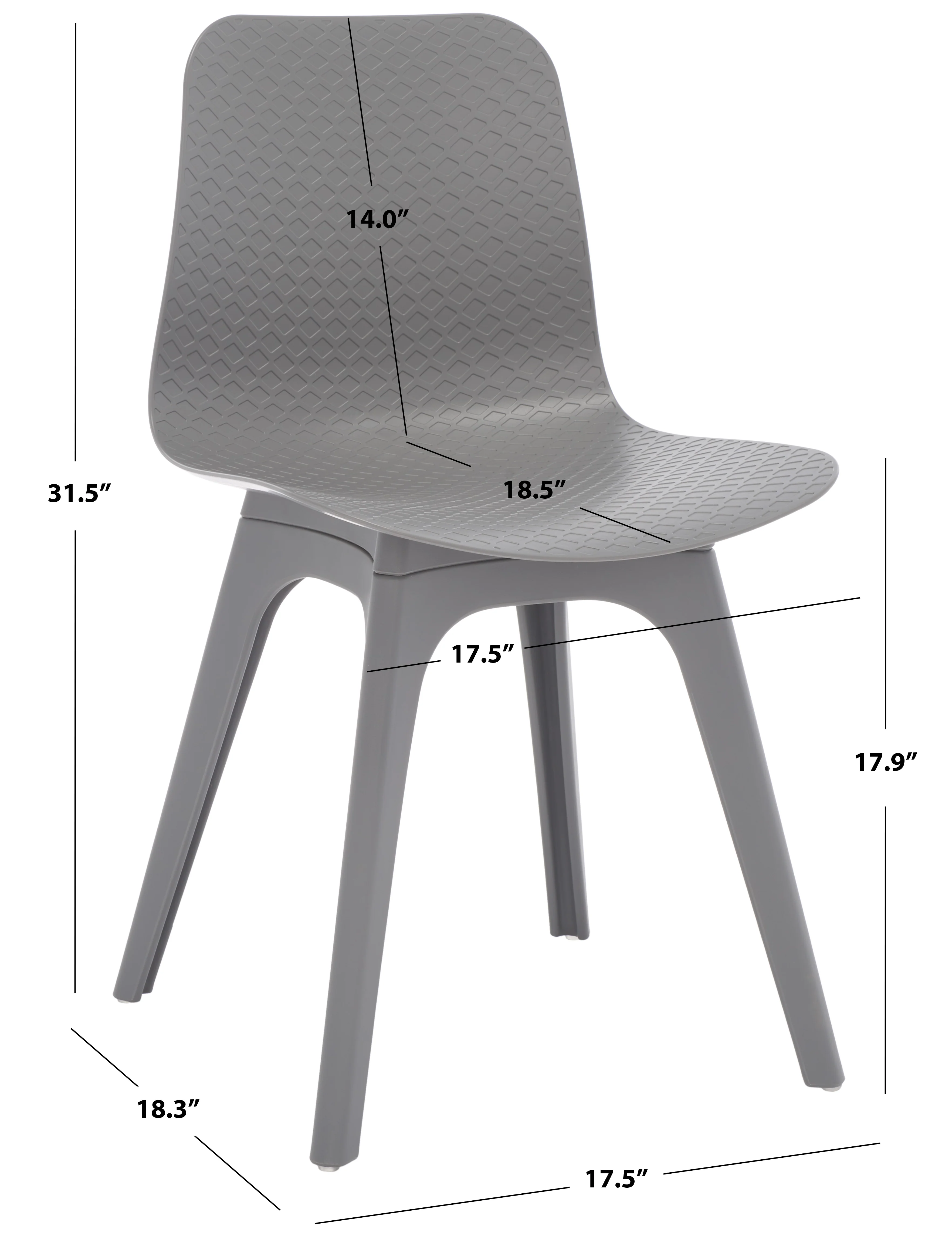 Damiano Molded Plastic Dining Chair - Set of 2 - Image 25