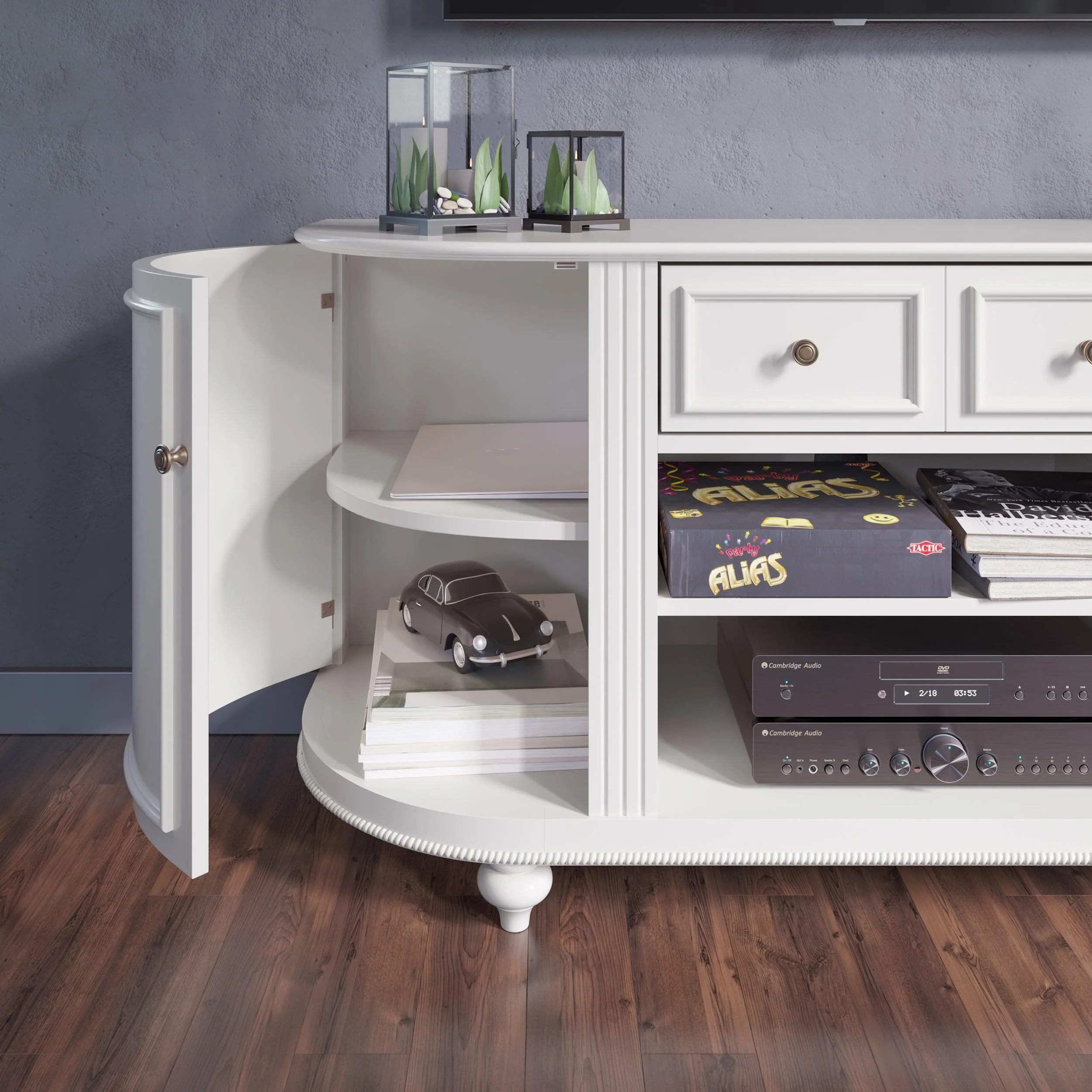Dandridge White TV Stand - Image 4