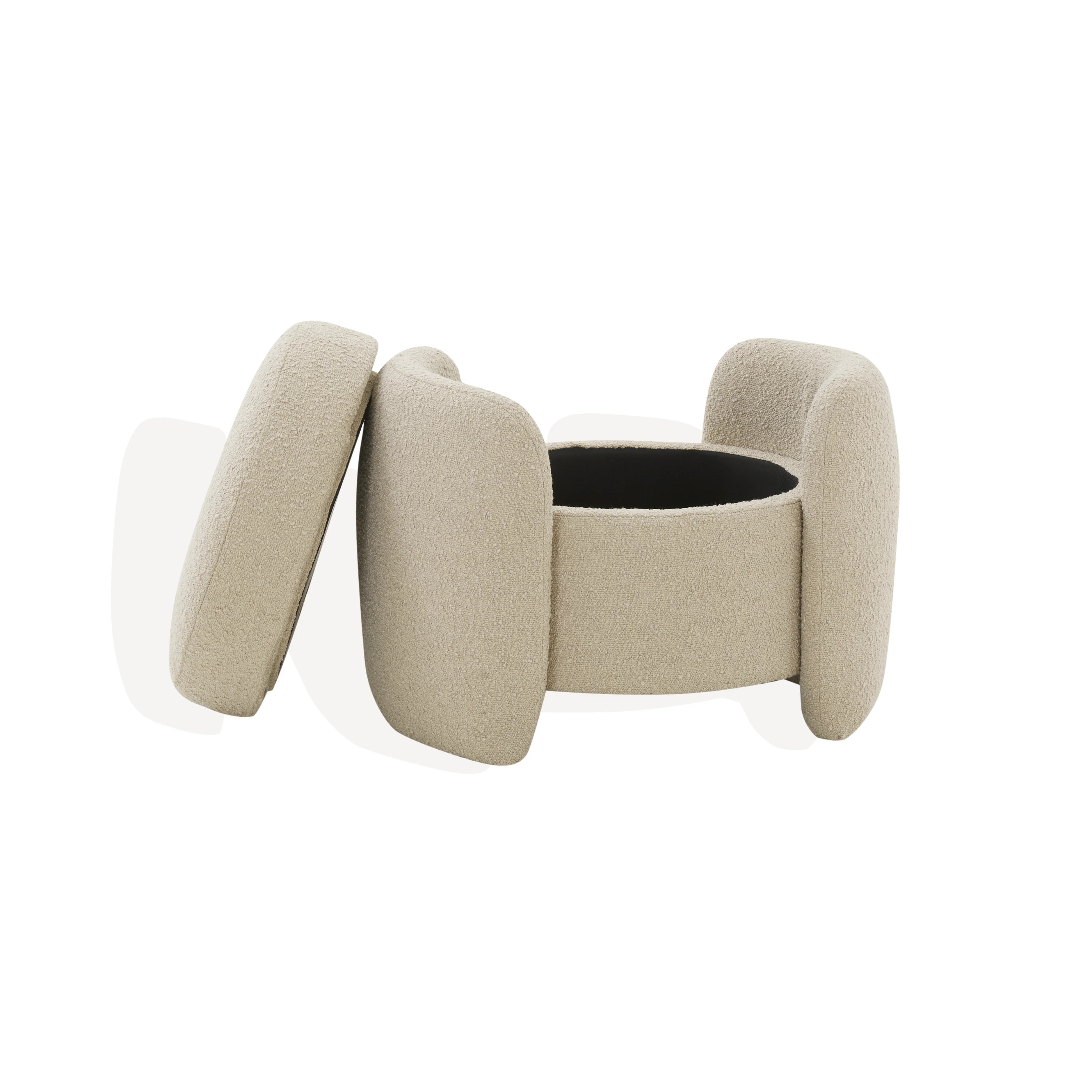 Danianna Boucle Ottoman - Image 15