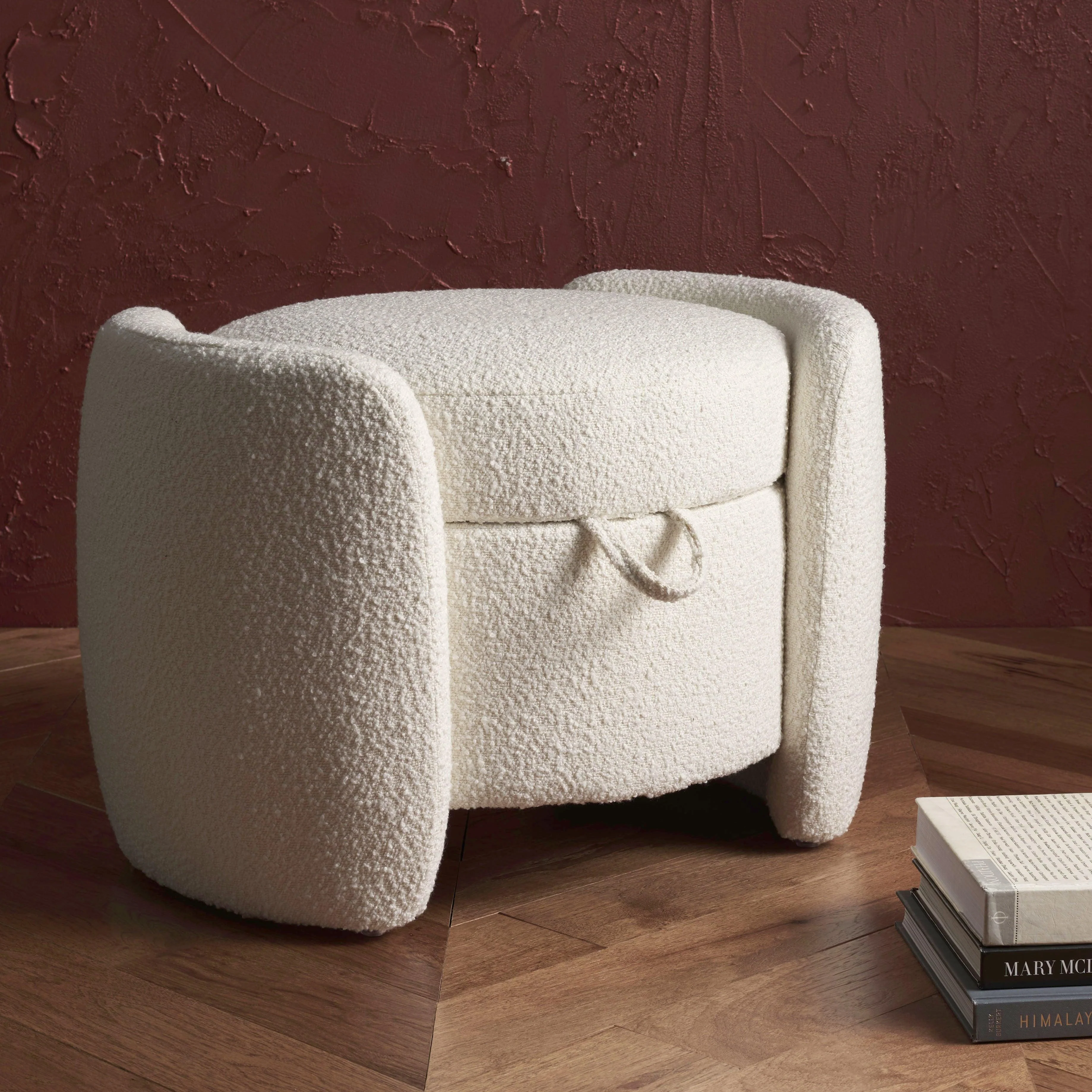 Danianna Boucle Ottoman - Image 5
