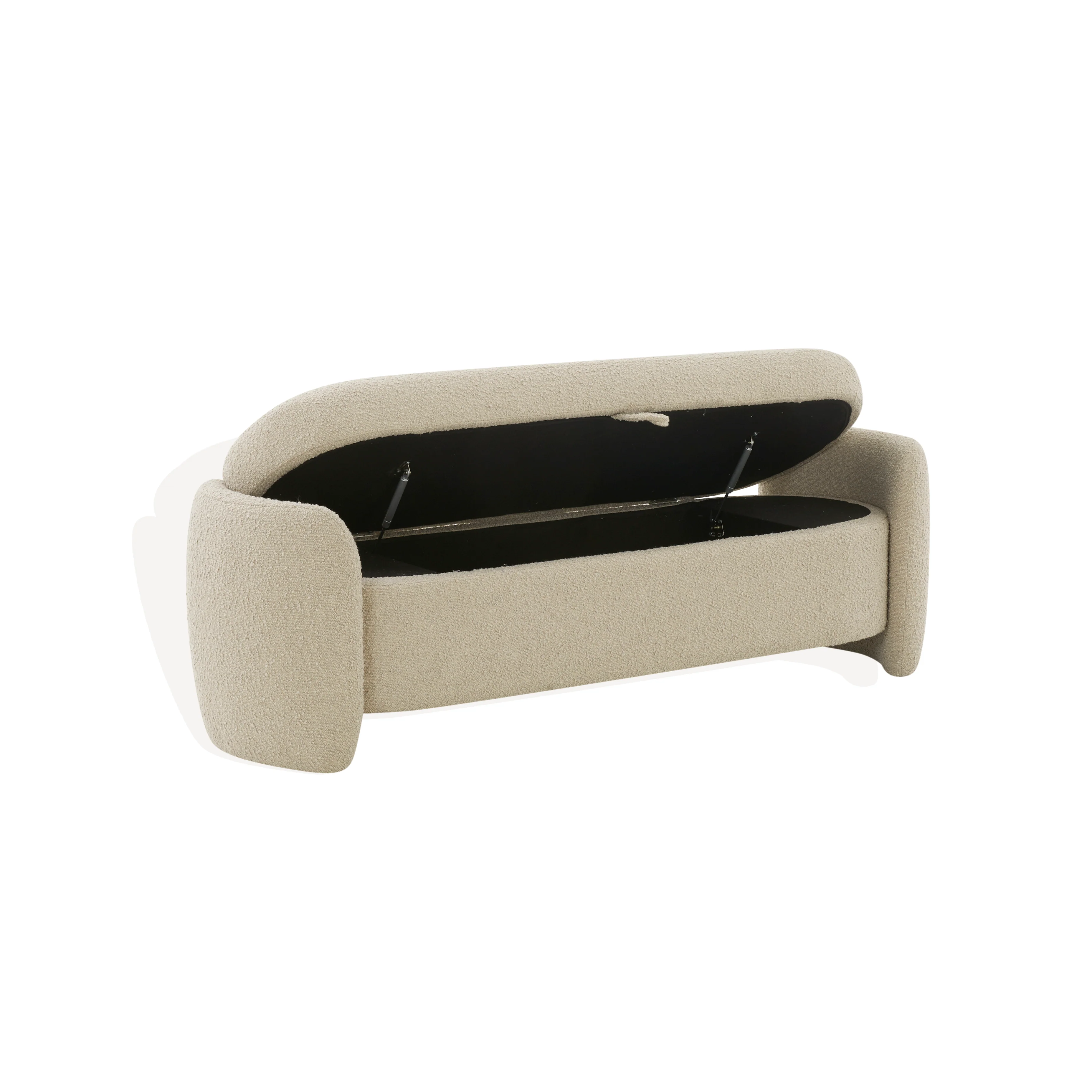 Danianna Boucle Storage Bench - Image 12