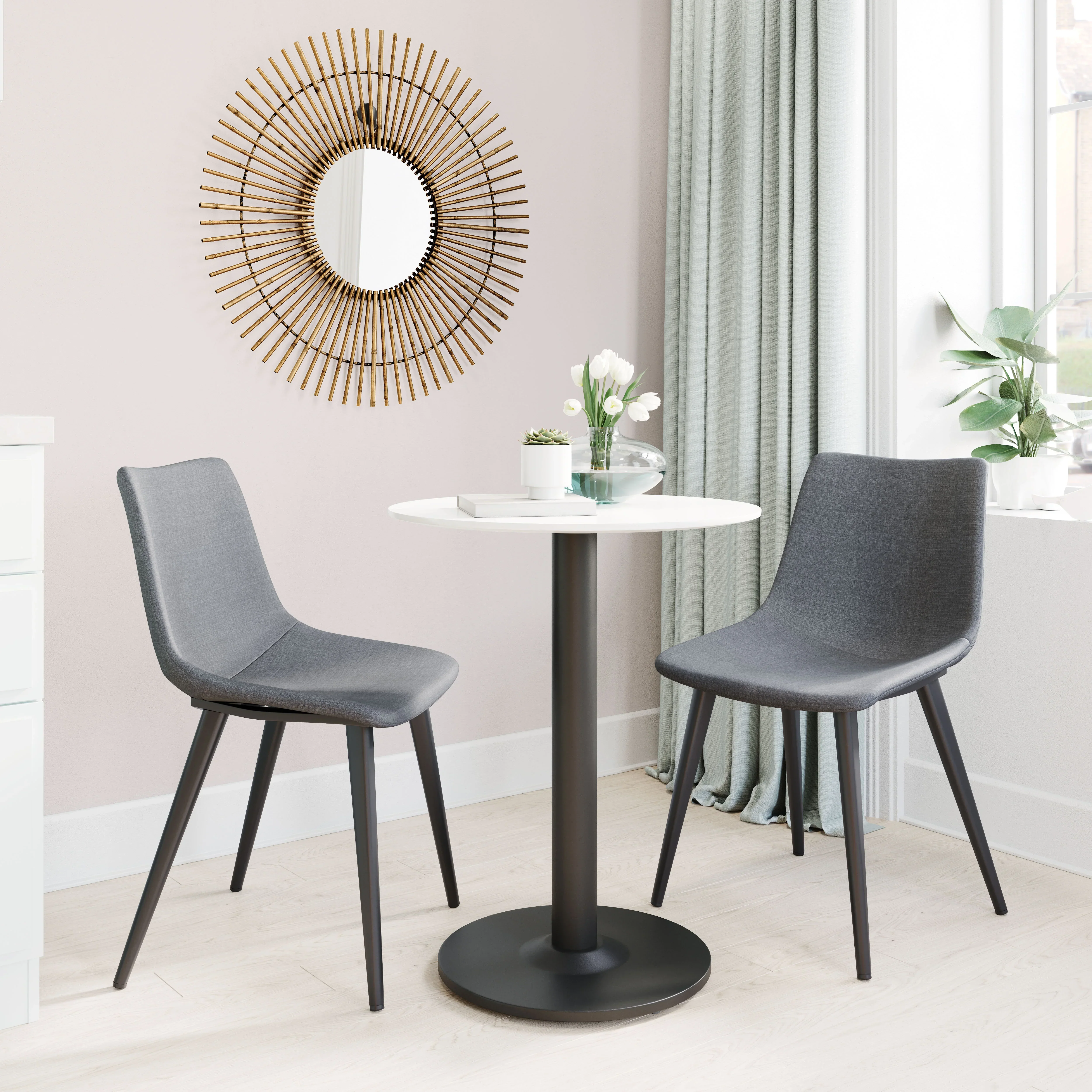 Daniel Dining Chair (Set of 2) Gray - Image 2