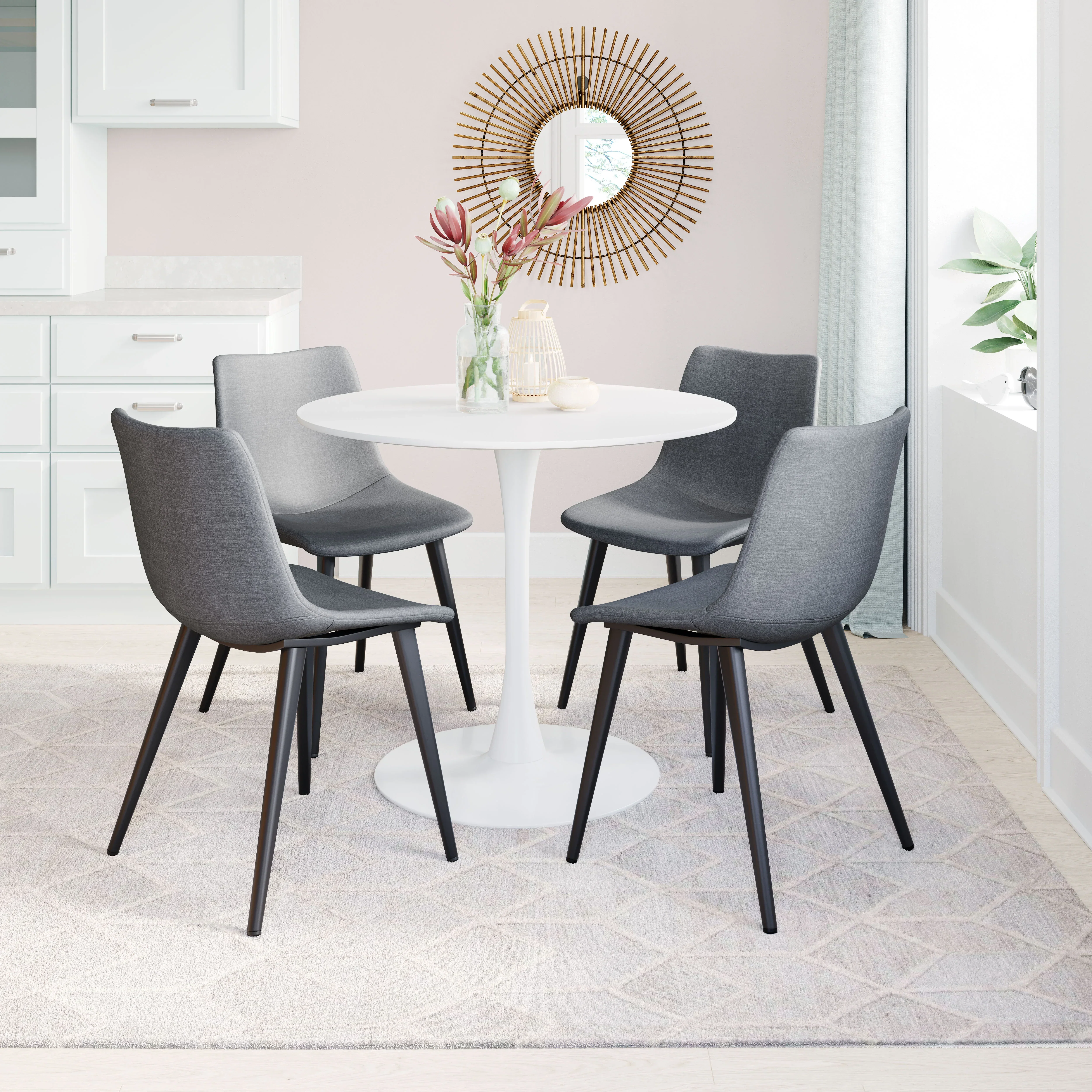 Daniel Dining Chair (Set of 2) Gray - Image 3
