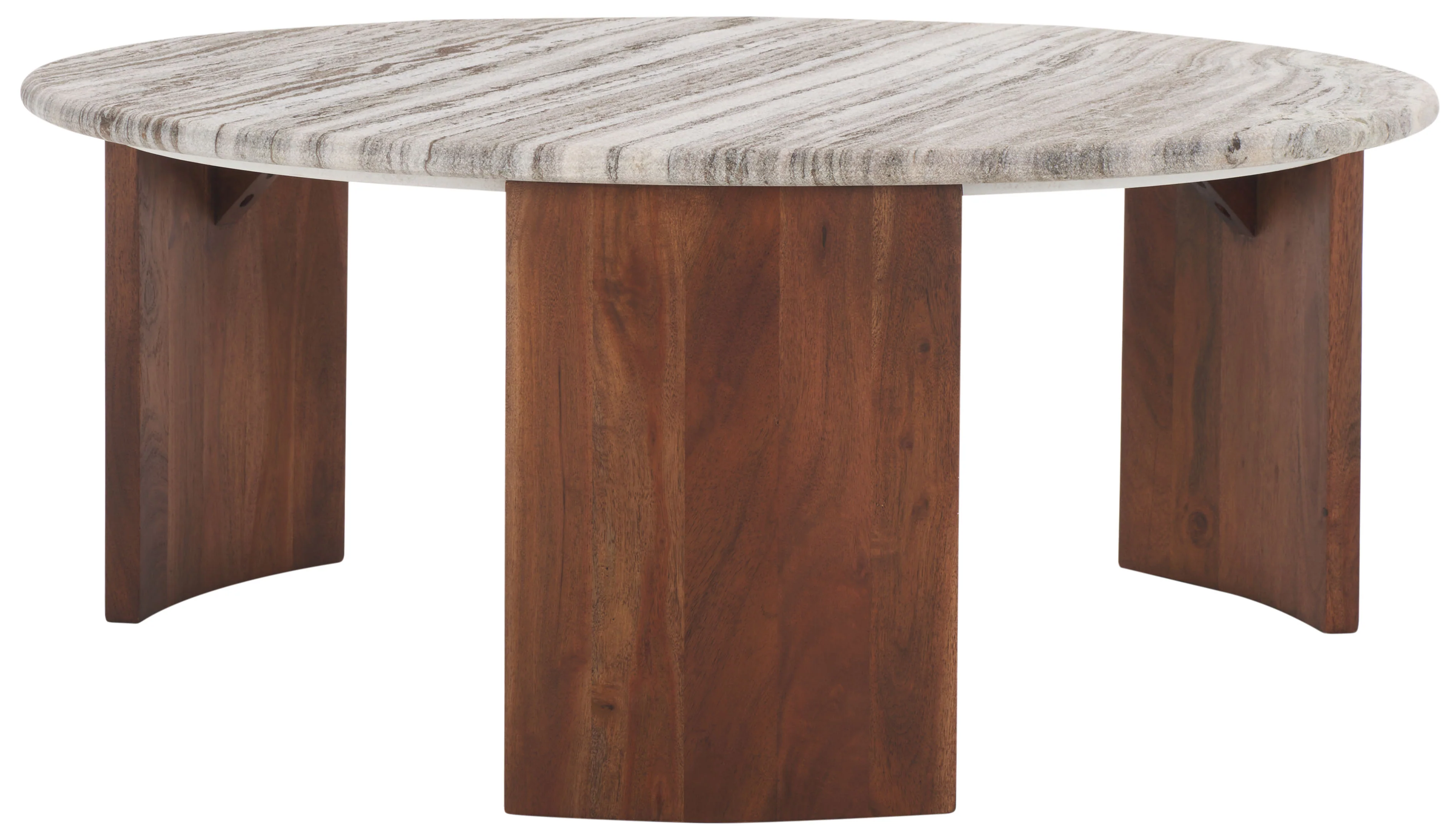 Dannica Round Marble Top Coffee Table - Image 3