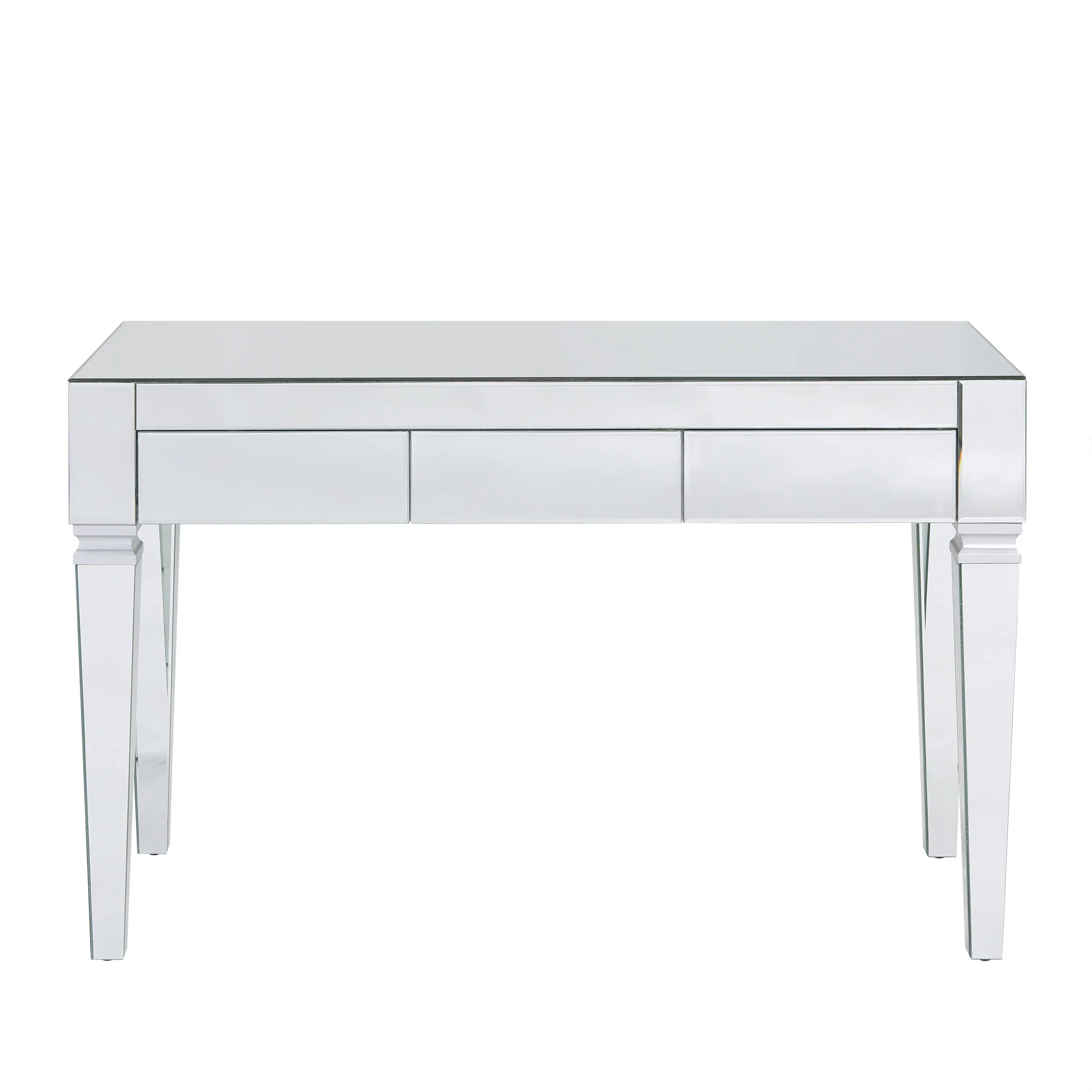 Darien Mirrored Desk - Glam - Silver - Image 3