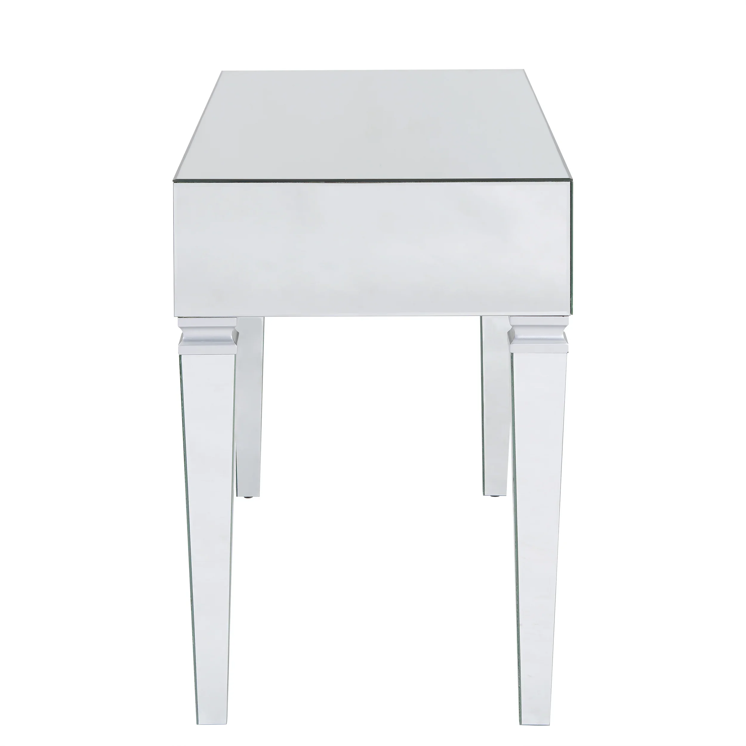 Darien Mirrored Desk - Glam - Silver - Image 4