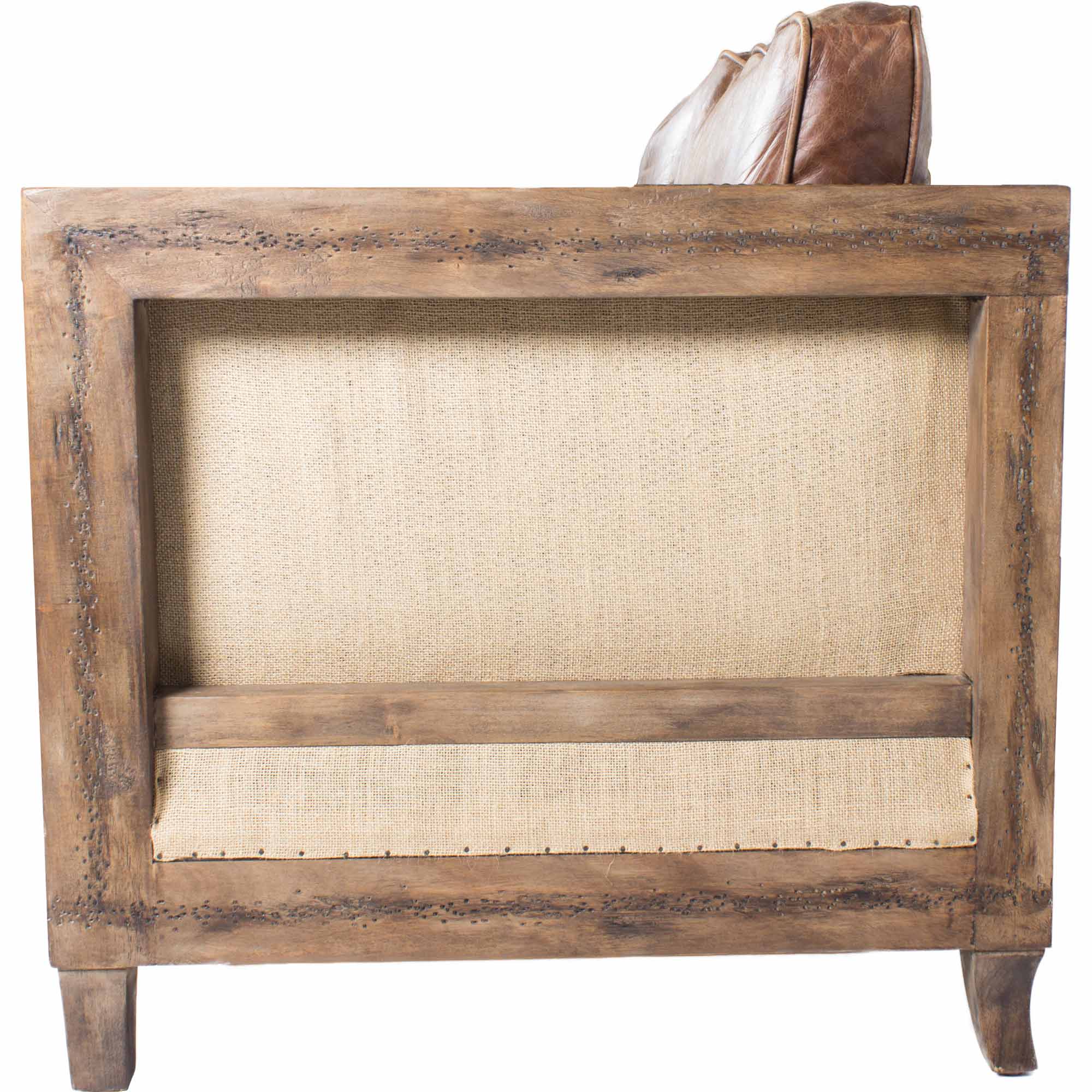 Darlington Sofa Grazed Brown Leather - Image 3