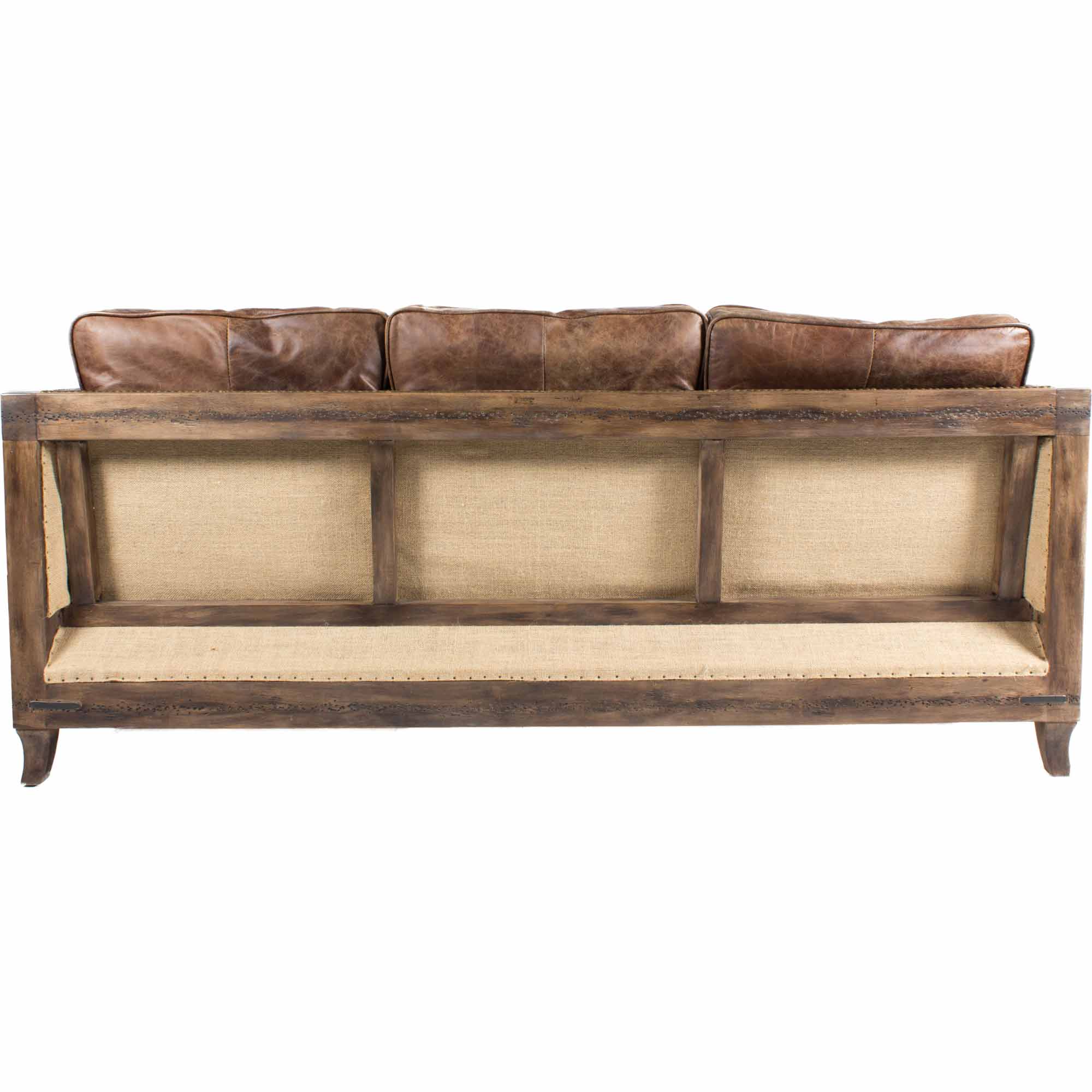Darlington Sofa Grazed Brown Leather - Image 4
