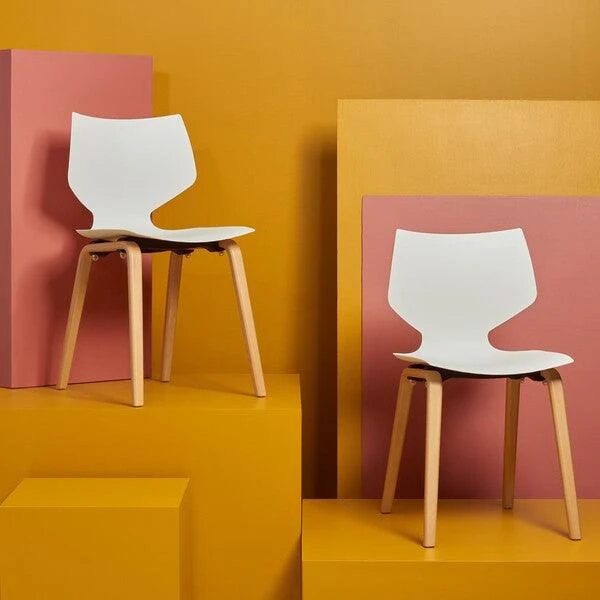 Darnel Molded Plastic Dining Chair - Set of 2 - Image 3