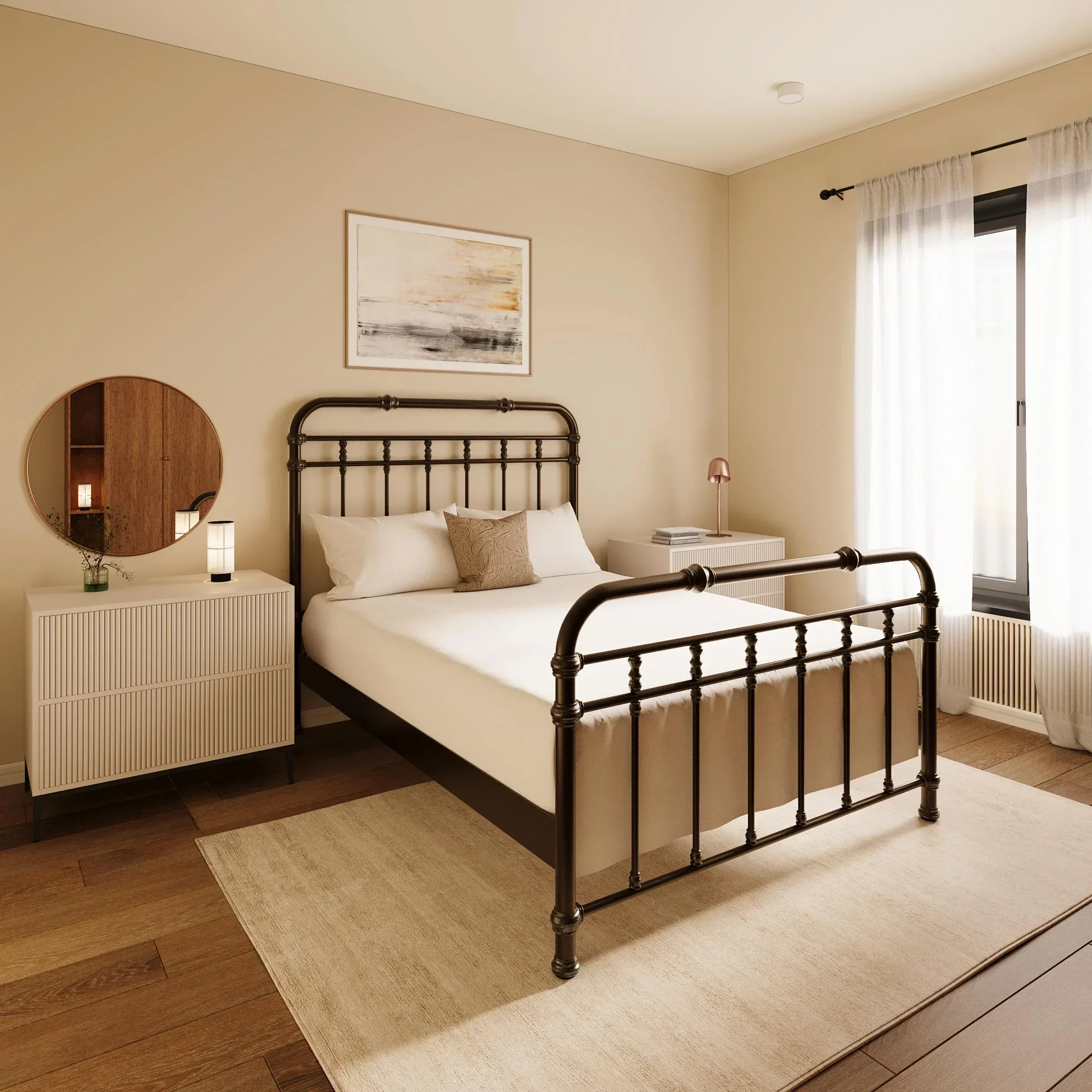 Davina Bed with Wood Slats - Image 9