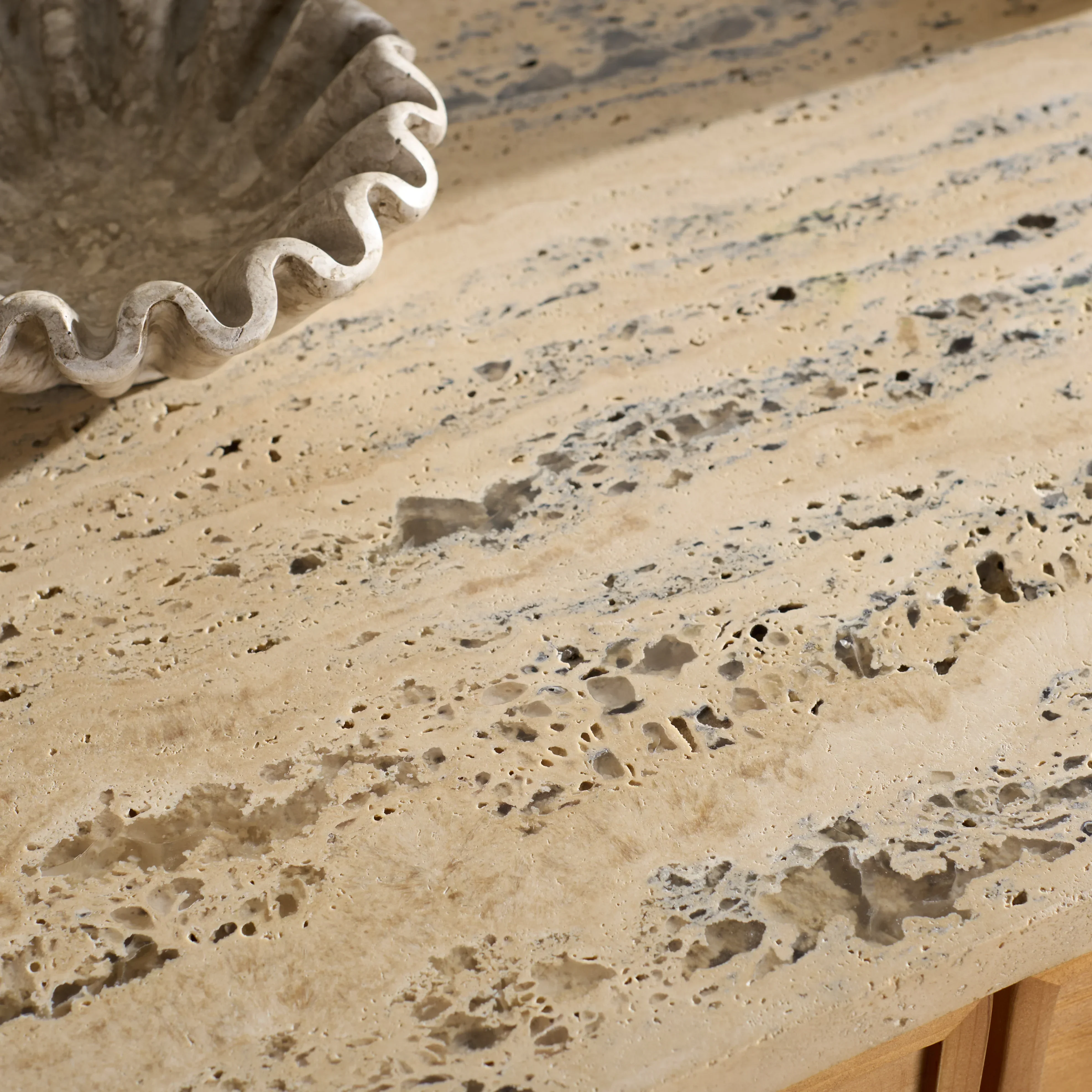 Debrianna Travertine Top Sideboard - Image 3
