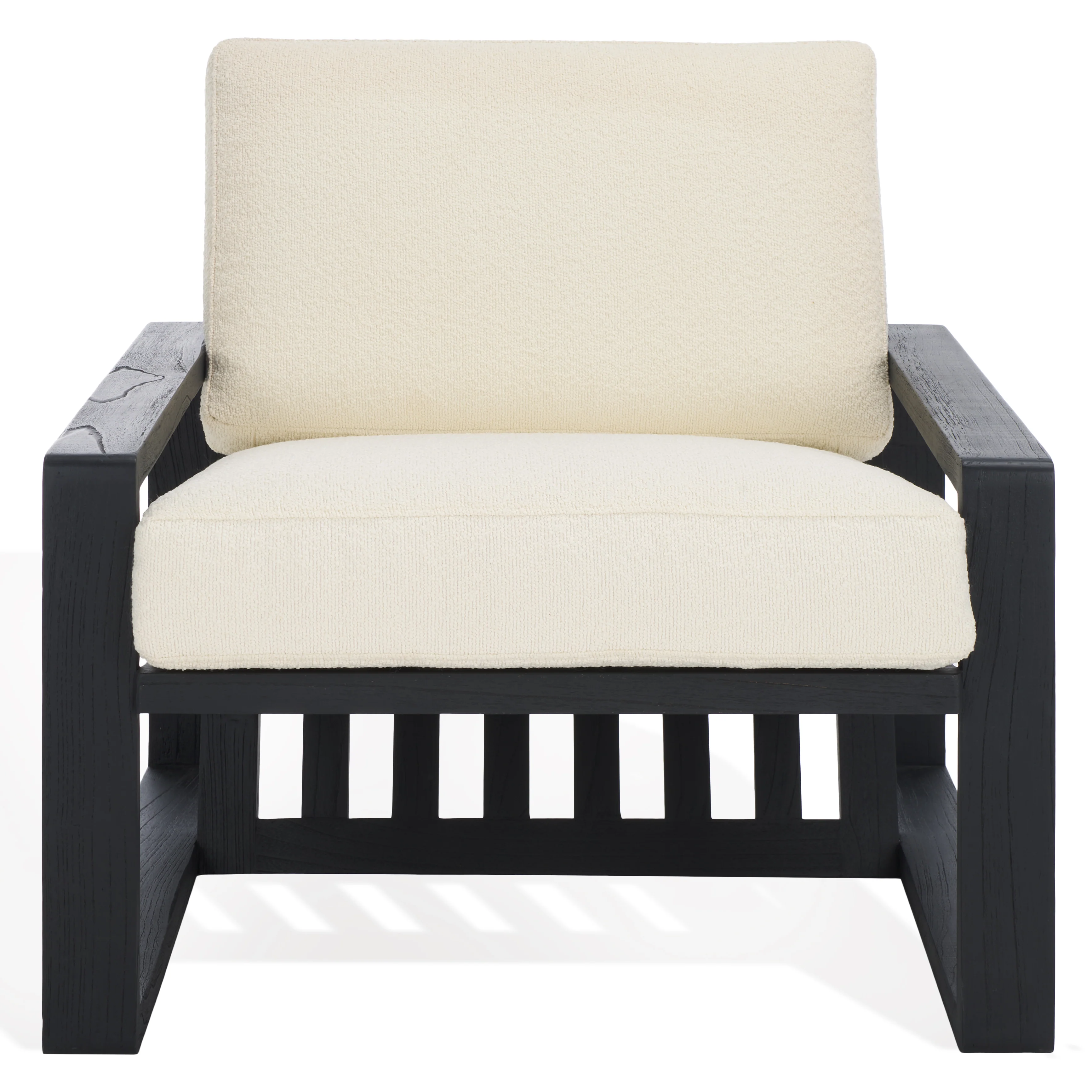 Decarlo Boucle Wooden Frame Accent Chair - Image 7
