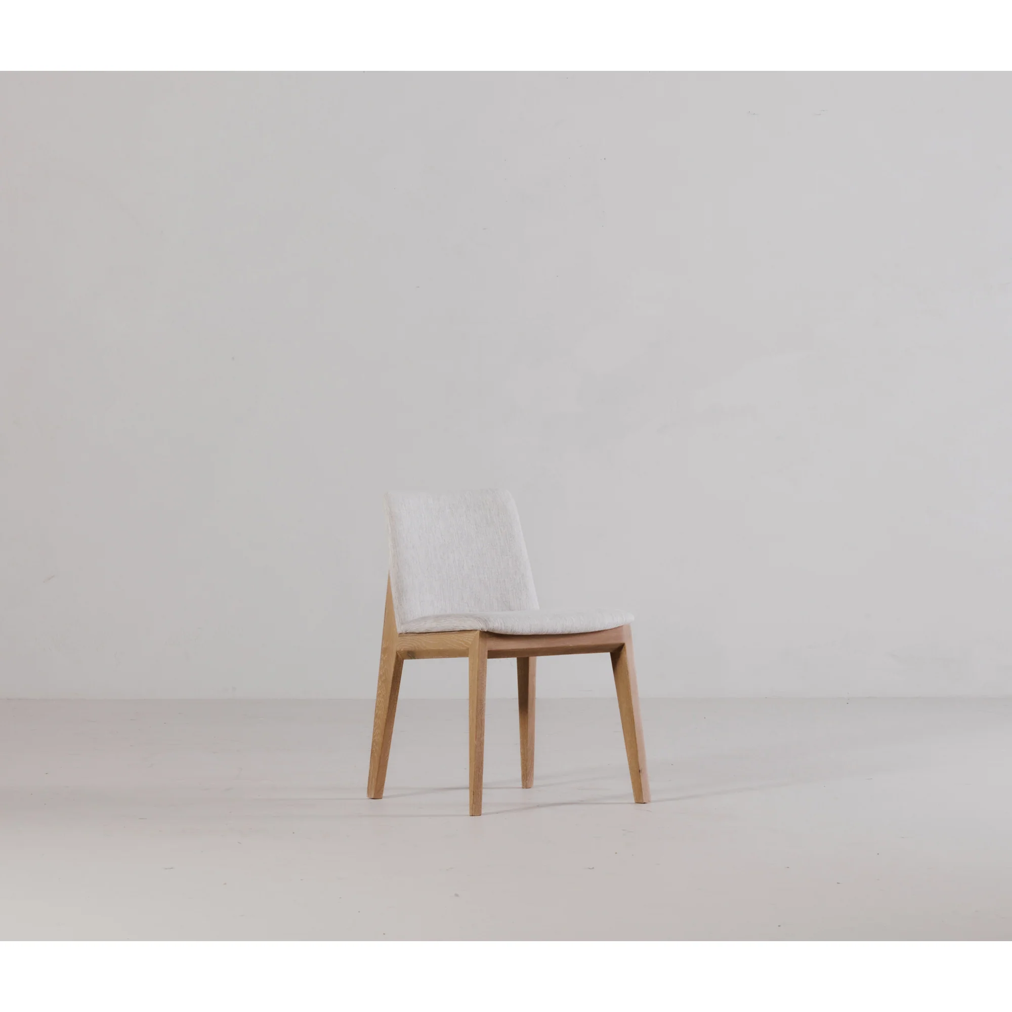 Deco Oak Dining Chair Light Grey - Set of 2 - Image 2