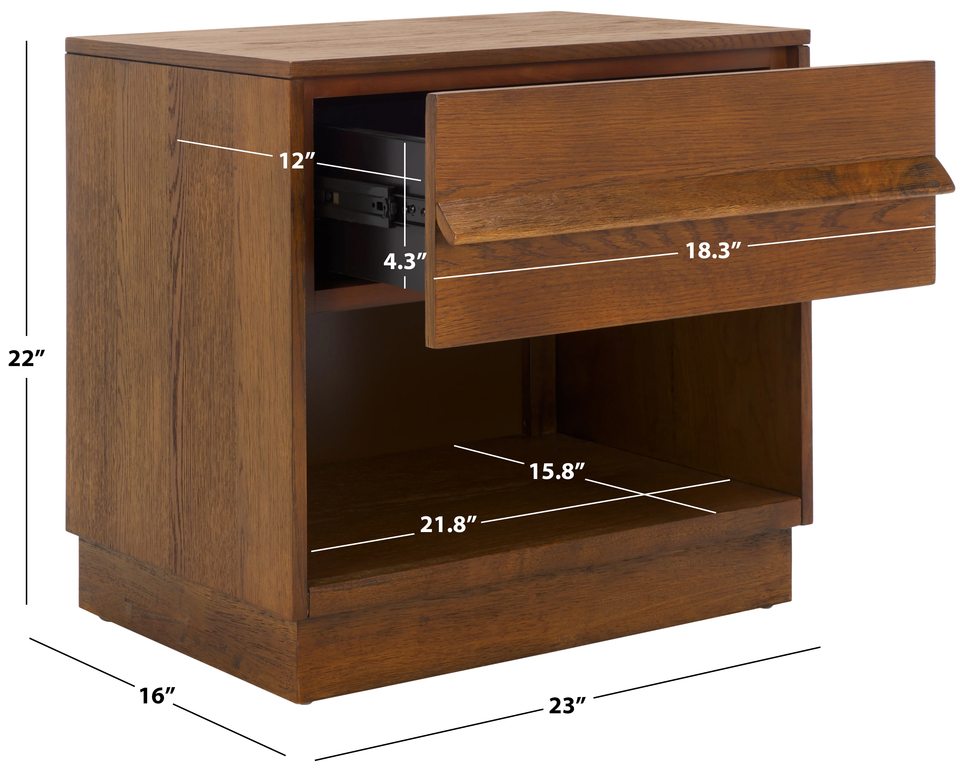 Deirdra 1 Drawer Nightstand - Image 23