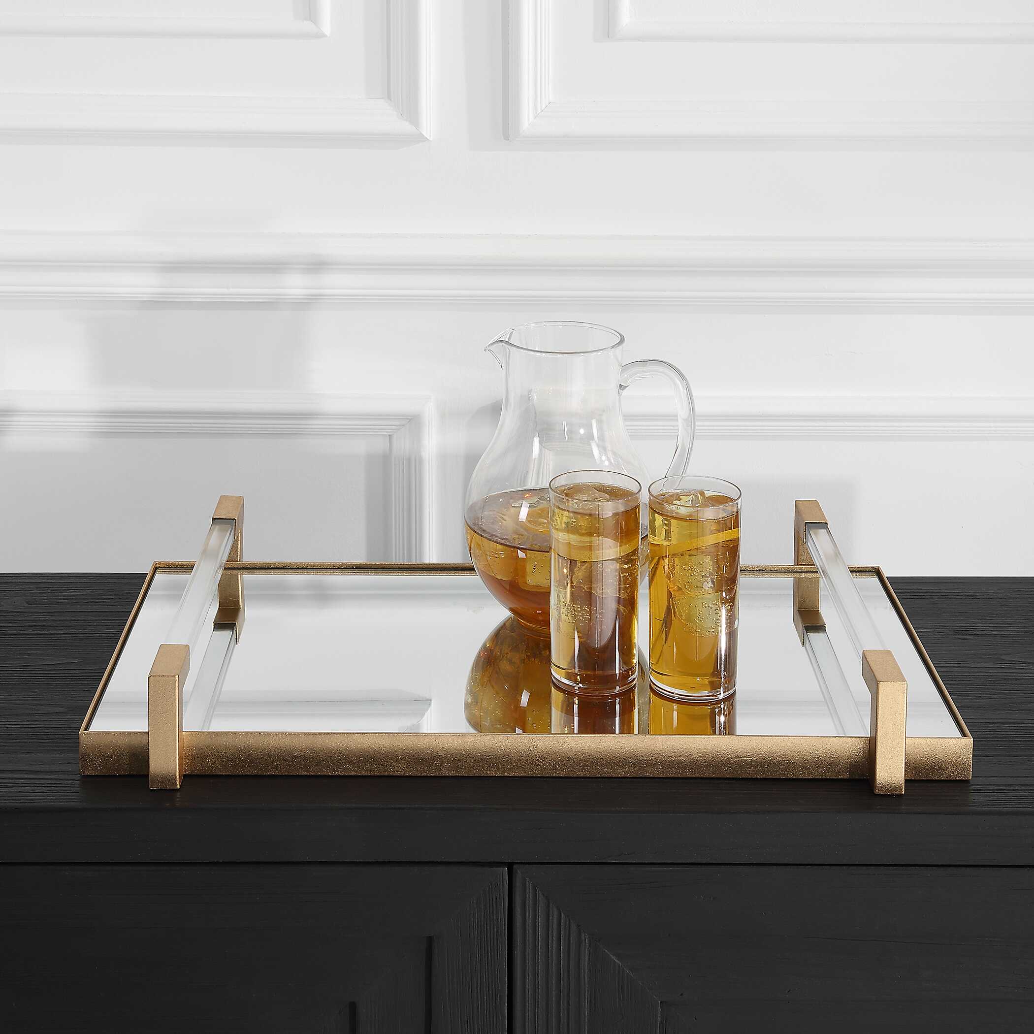 Deki Gold Mirrored Tray - Image 3