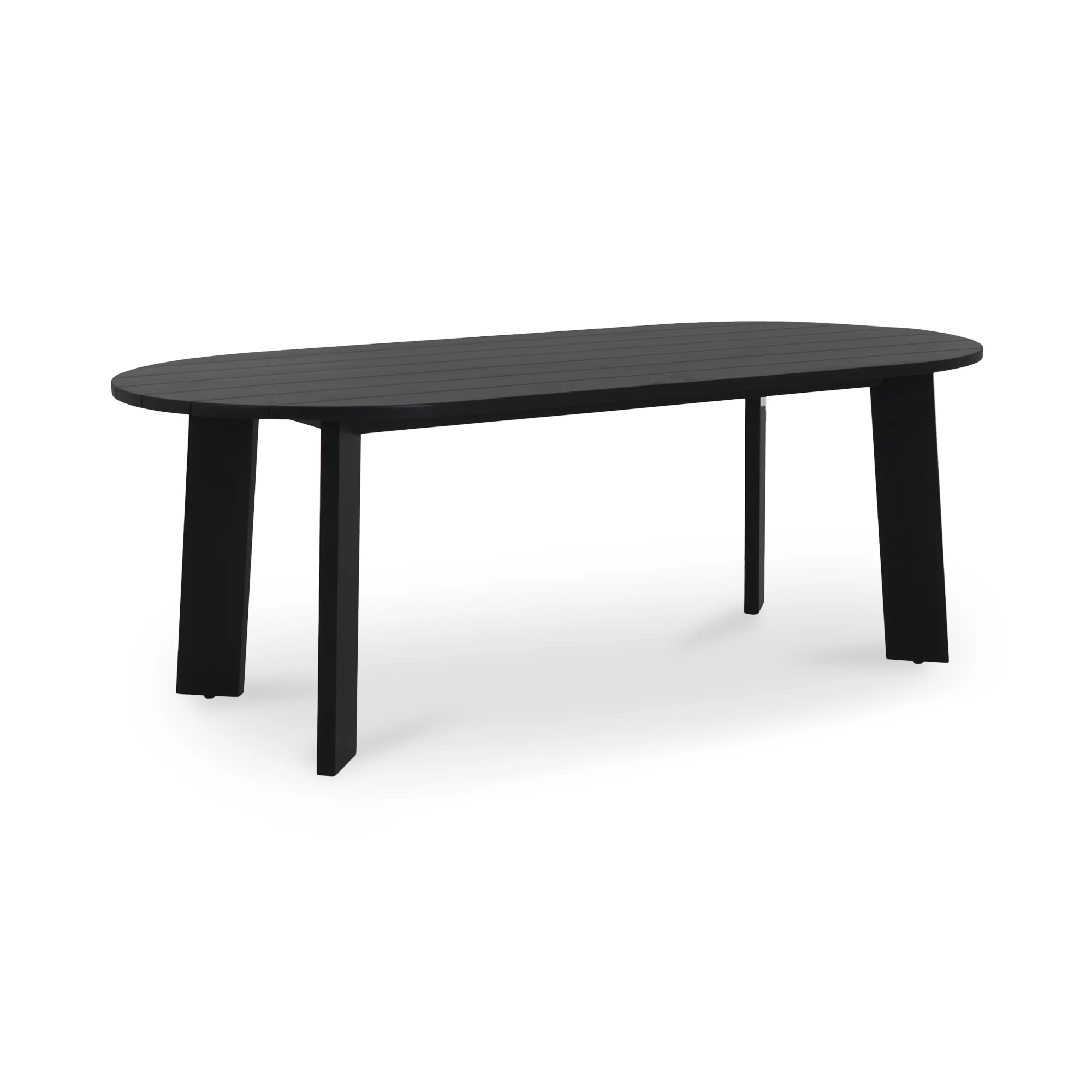Delta Oval Outdoor Dining Table Black - Image 3