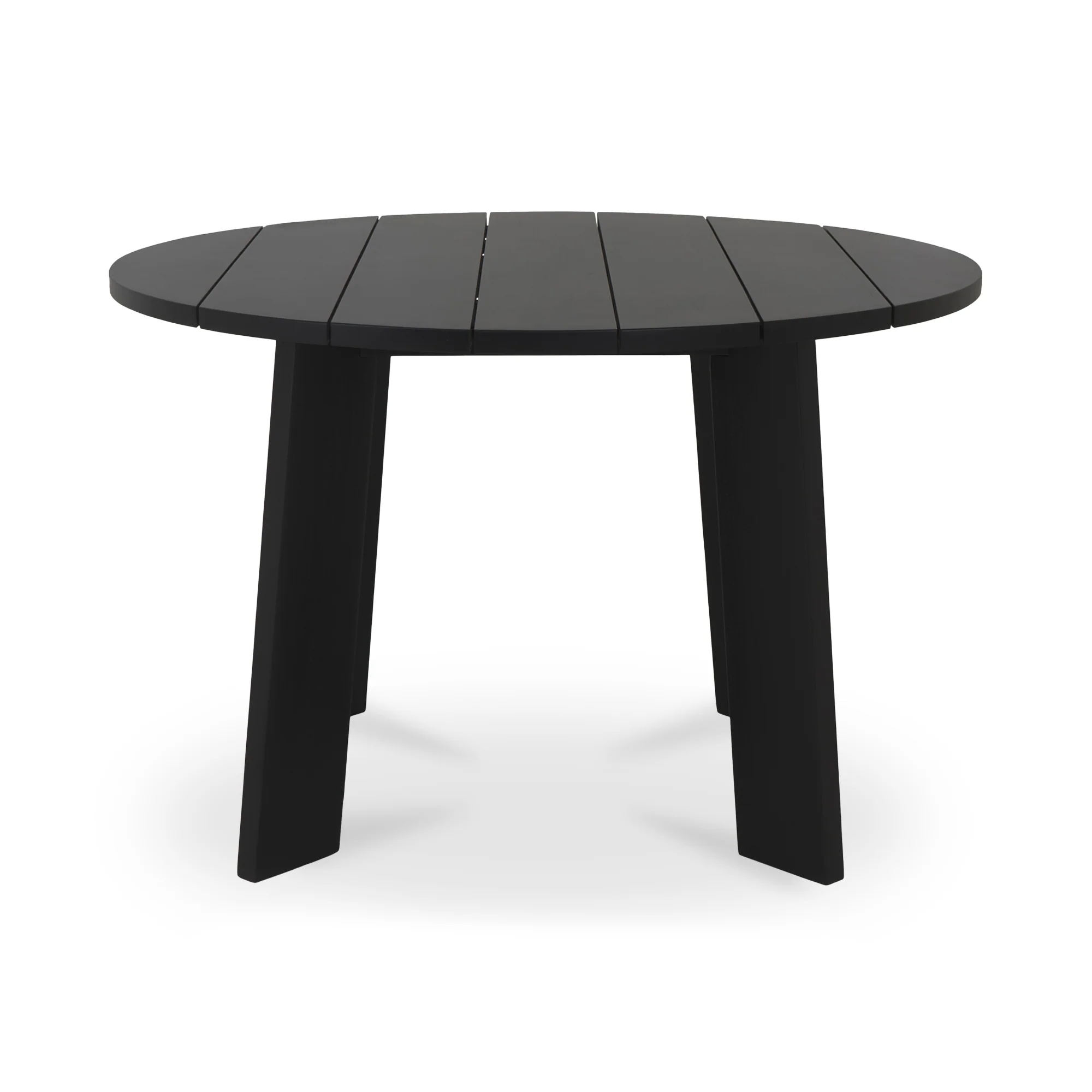 Delta Round Outdoor Dining Table Black - Image 4
