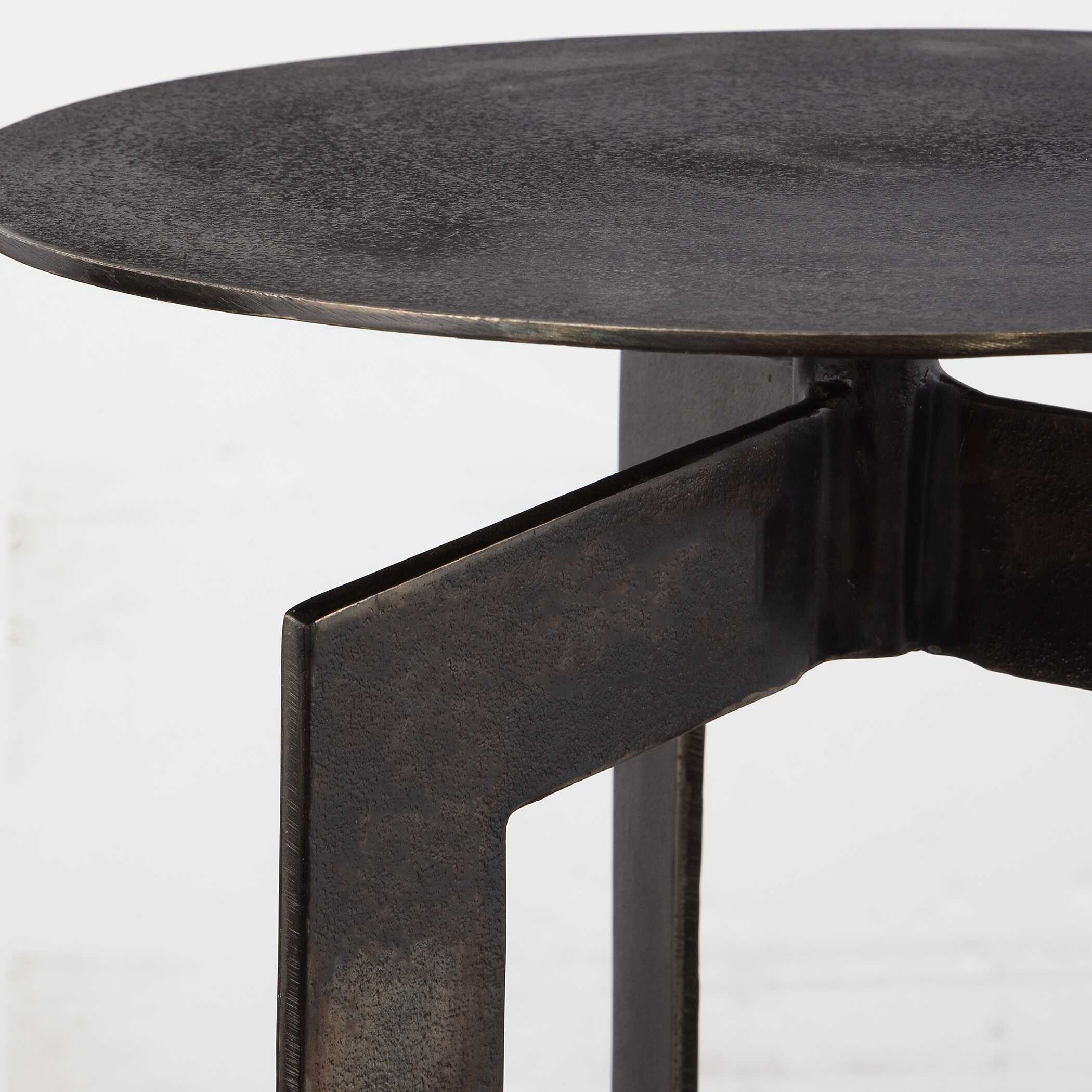 Deltoid Gunmetal Accent Table - Image 3