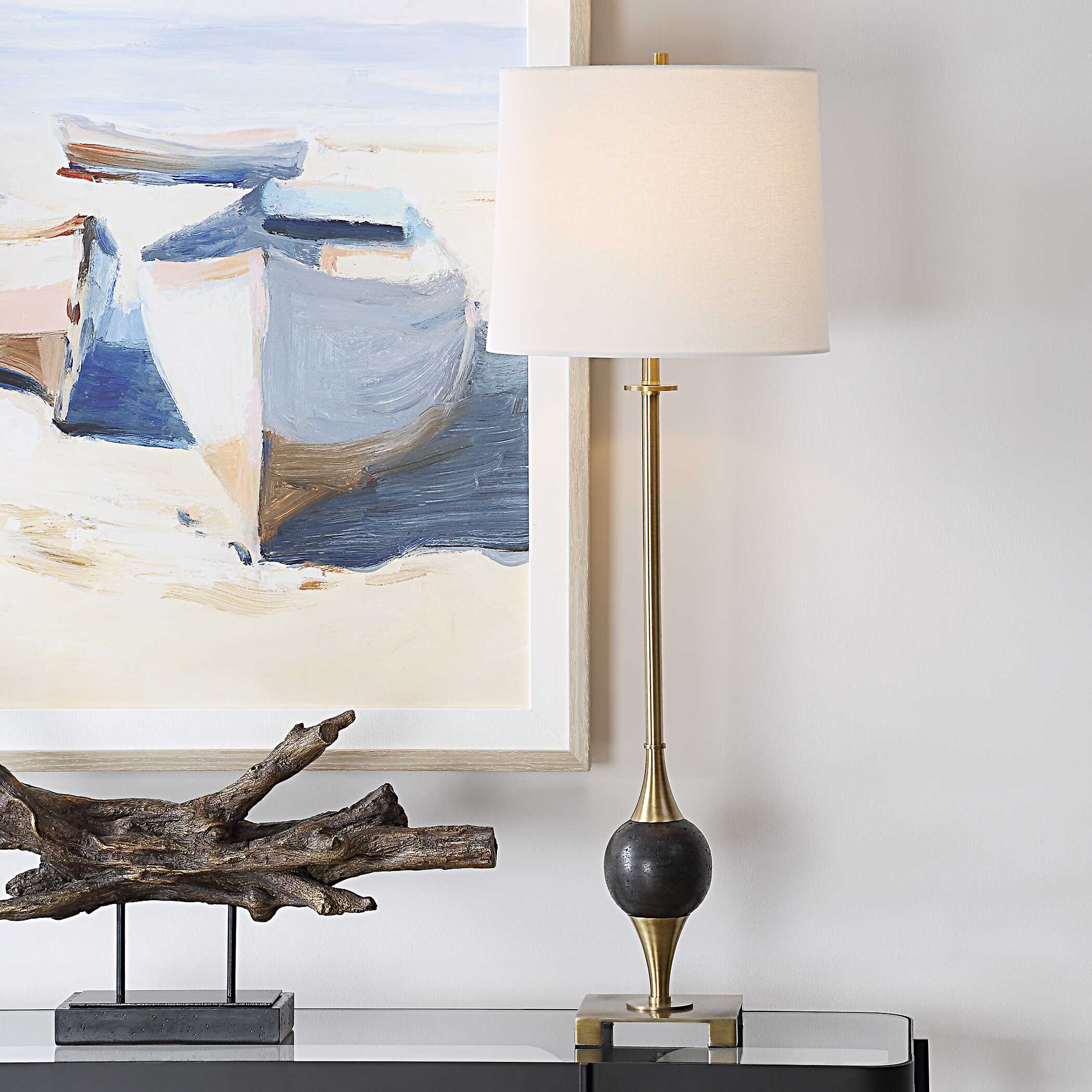Dempsey Marble Buffet Lamp - Image 2