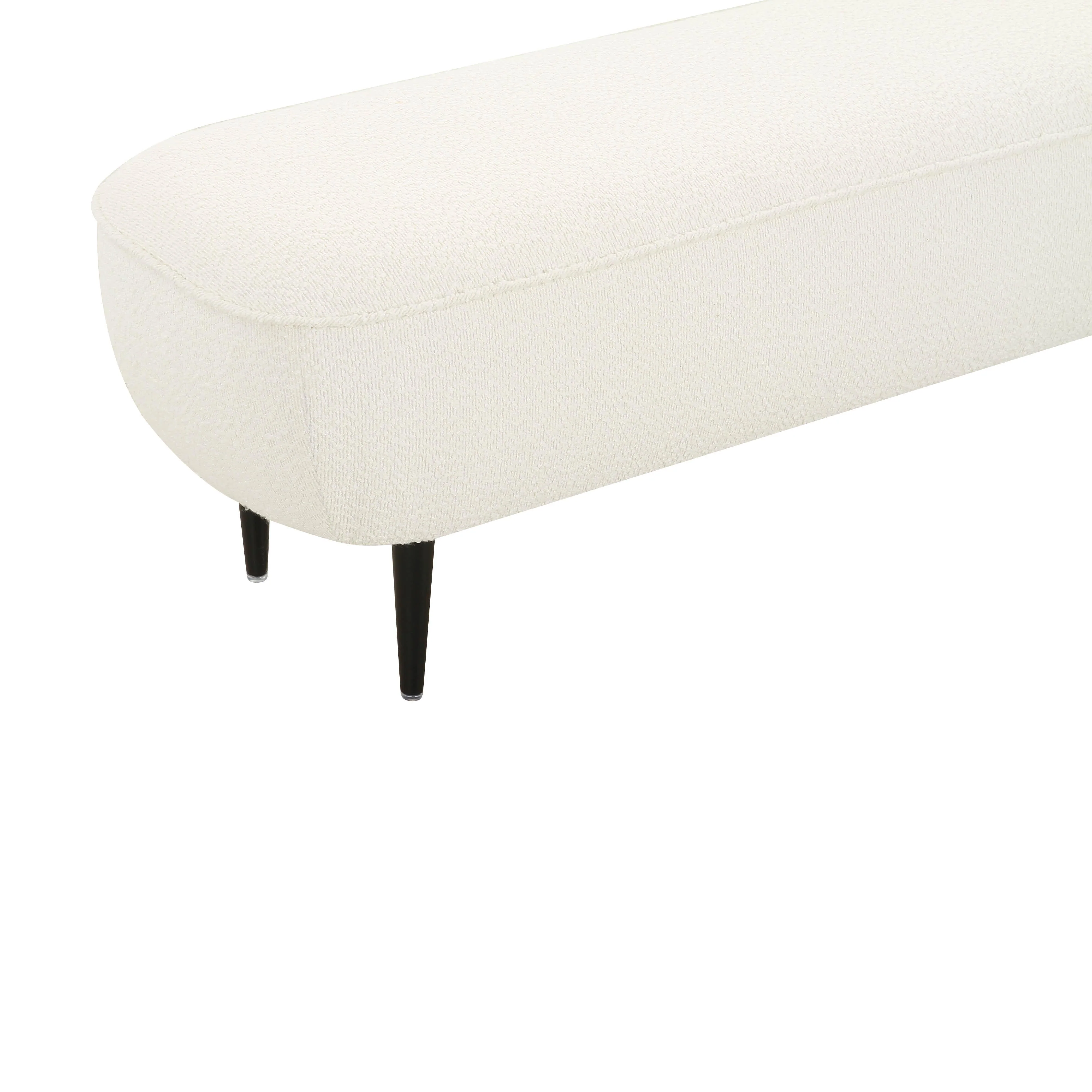 Denise Cream Boucle Bench - Image 4