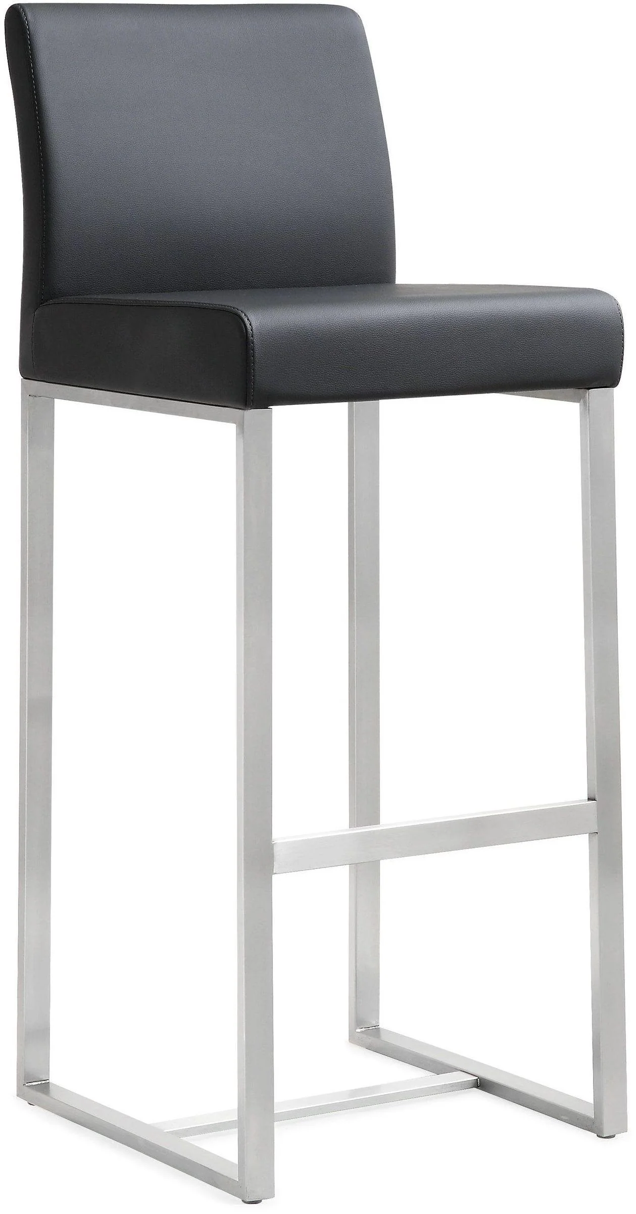 Denmark Black Stainless Steel Barstool (Set of 2) - Image 3