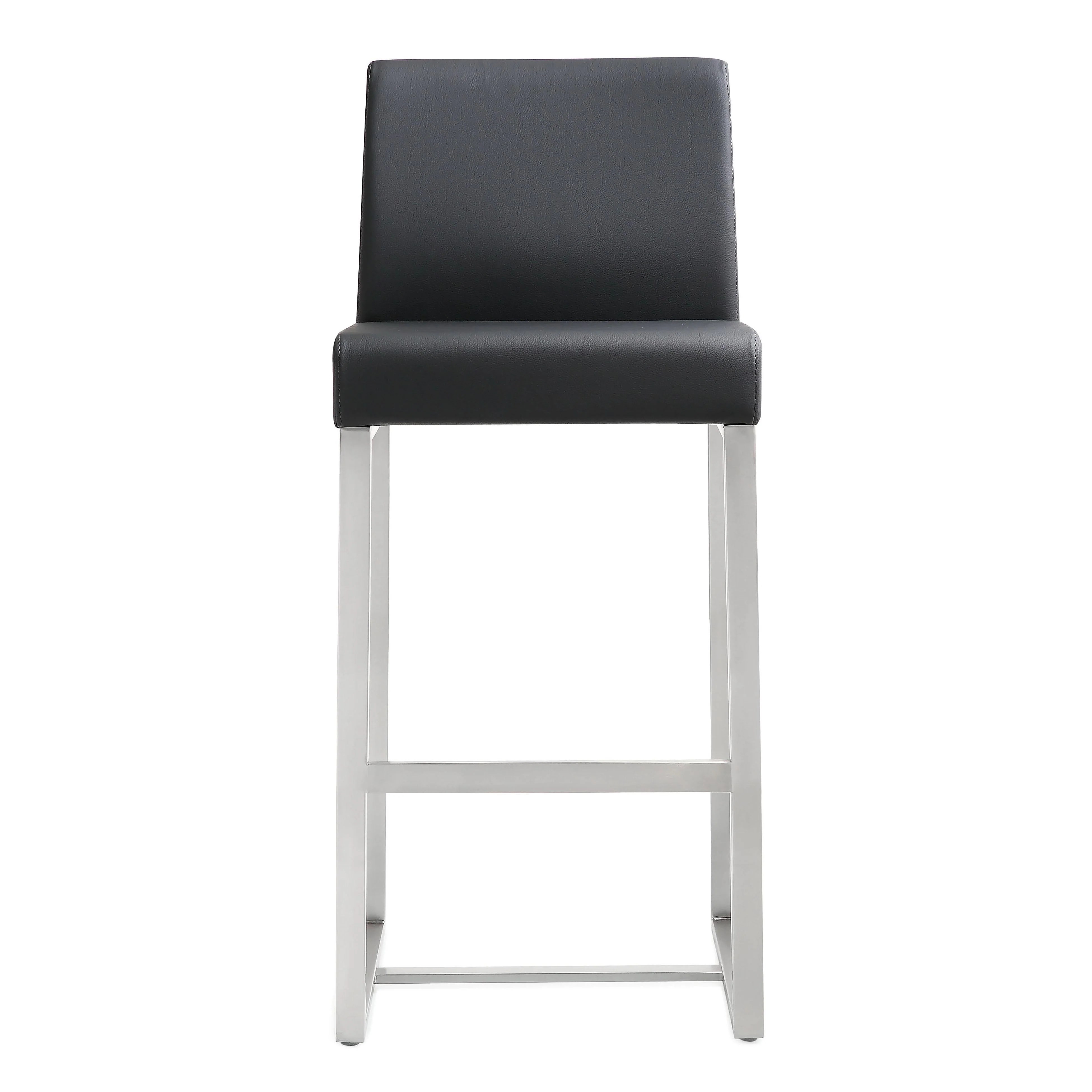 Denmark Black Stainless Steel Counter Stool (Set of 2) - Image 5