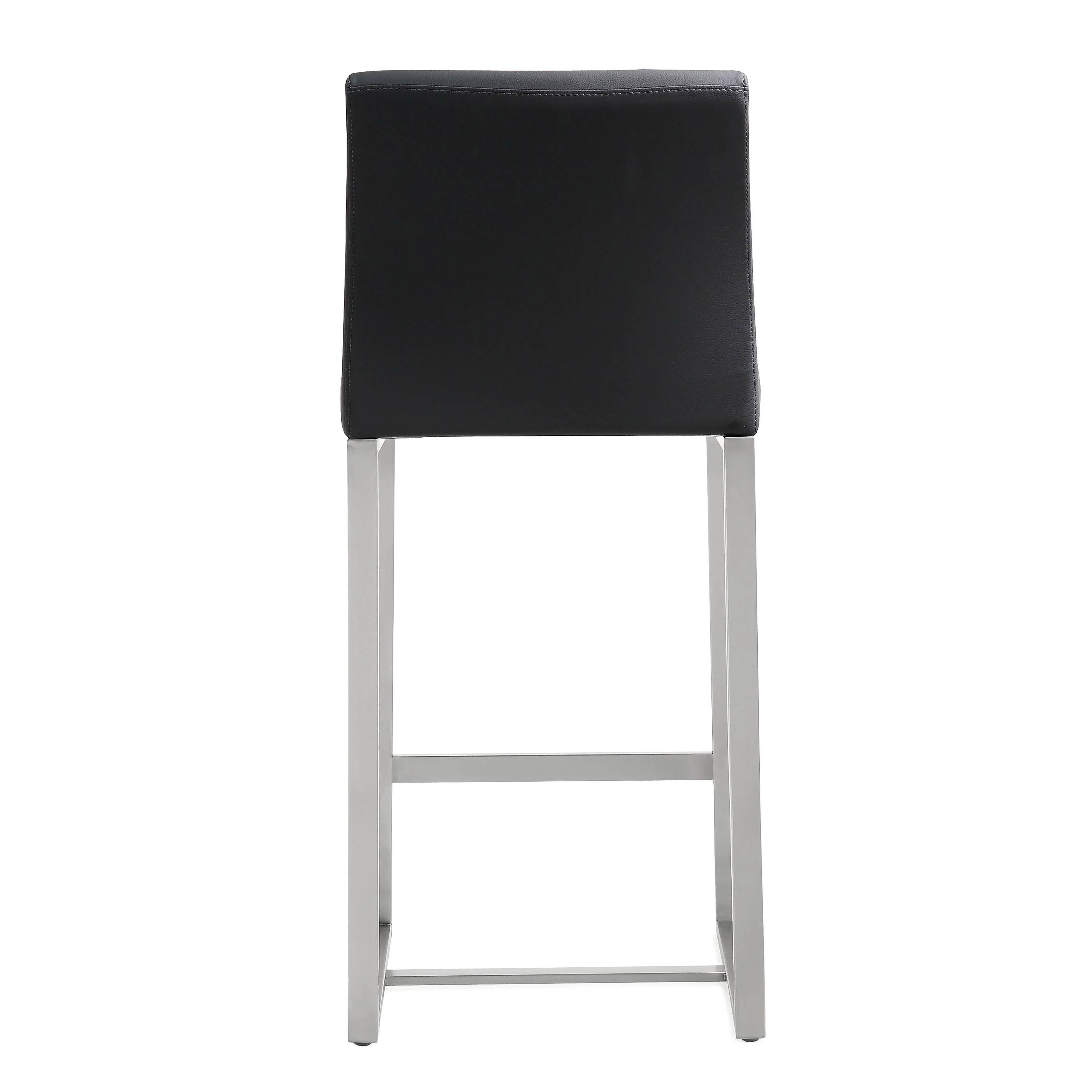 Denmark Black Stainless Steel Counter Stool (Set of 2) - Image 6