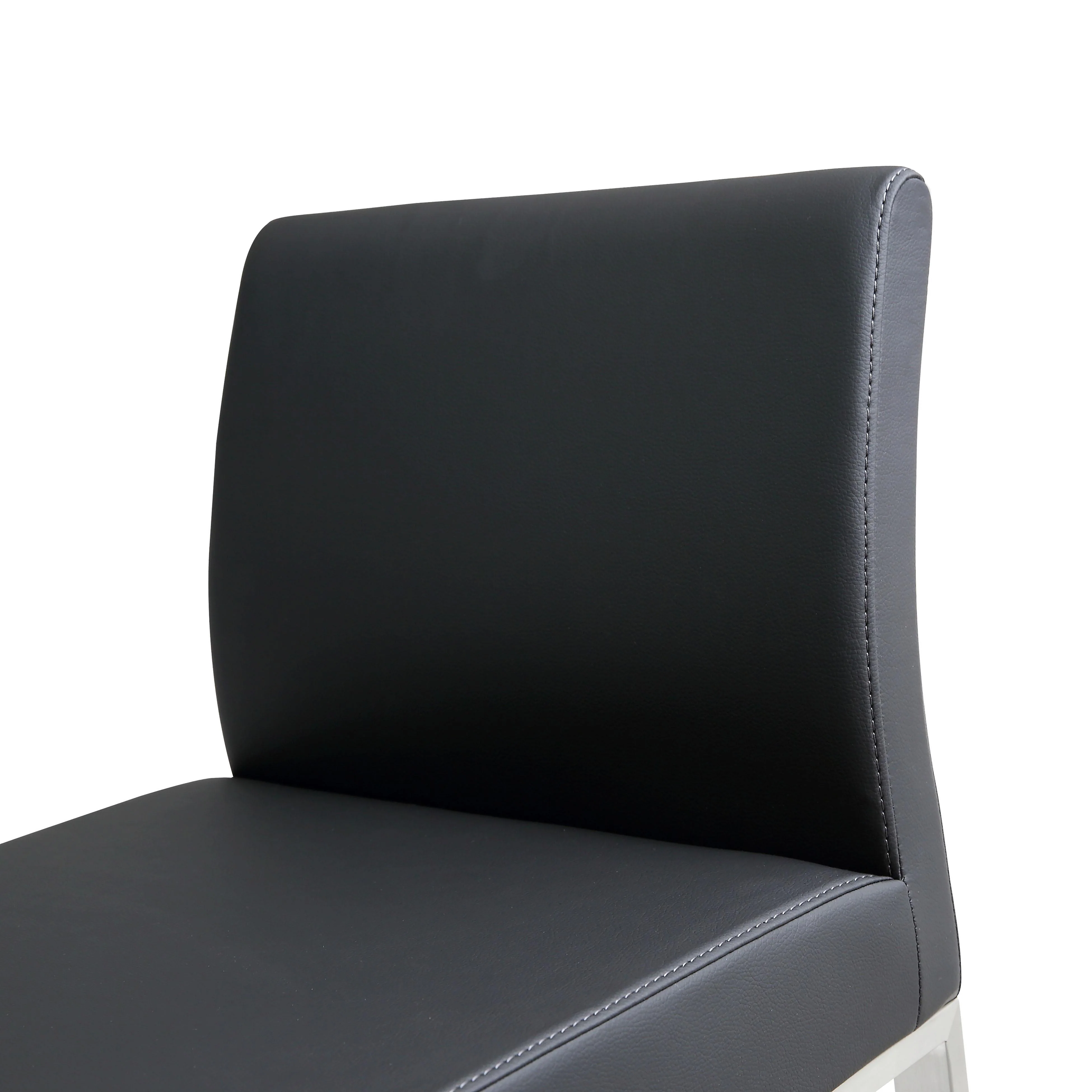 Denmark Black Stainless Steel Counter Stool (Set of 2) - Image 7