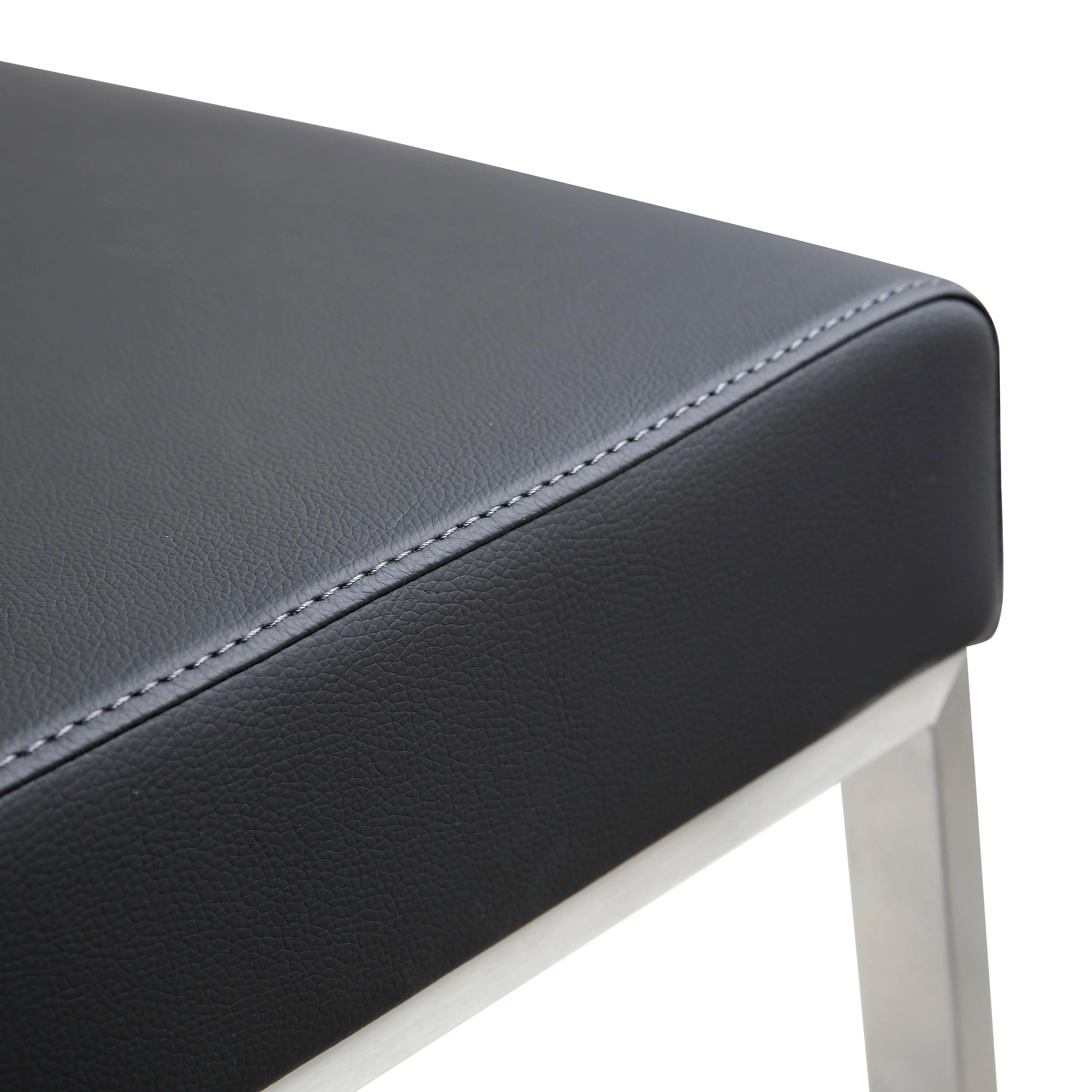Denmark Black Stainless Steel Counter Stool (Set of 2) - Image 8