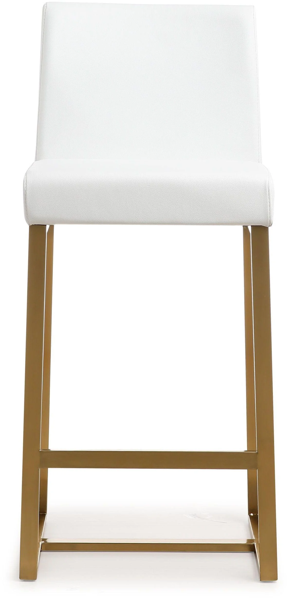 Denmark White Gold Steel Counter Stool (Set of 2) - Image 4