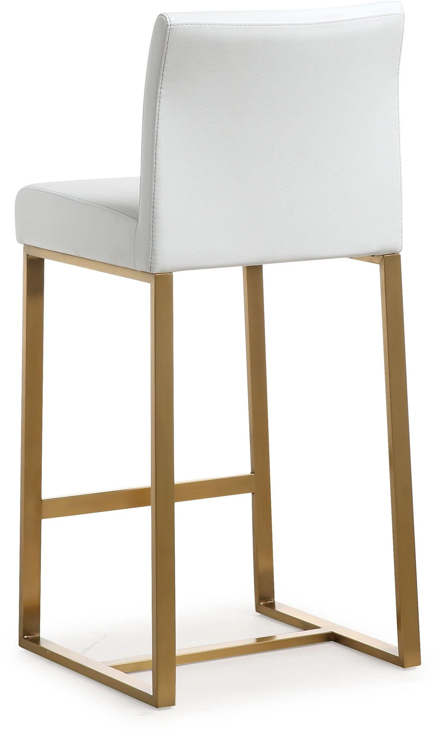 Denmark White Gold Steel Counter Stool (Set of 2) - Image 6