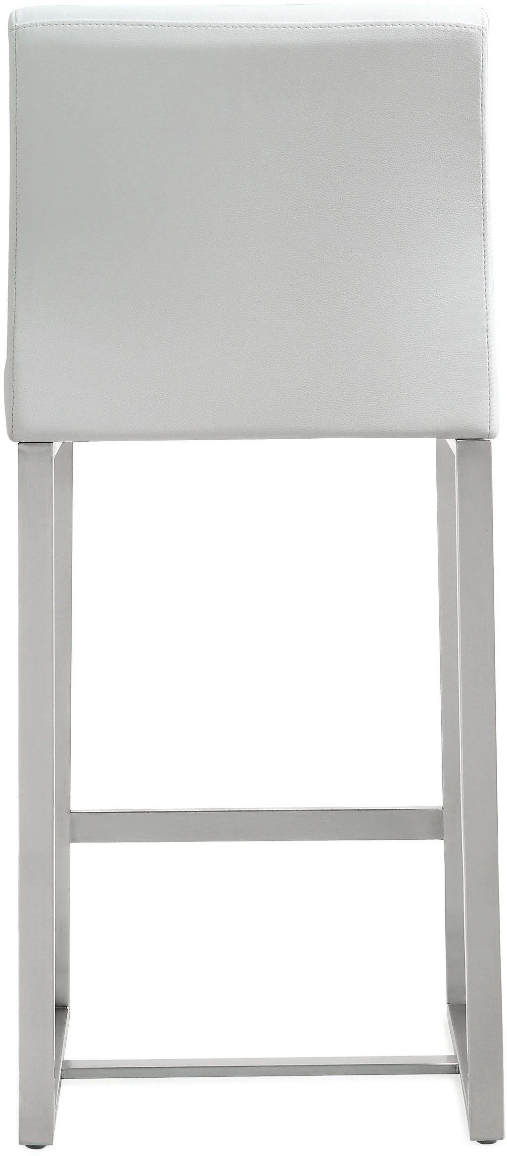 Denmark White Stainless Steel Counter Stool (Set of 2) - Image 6