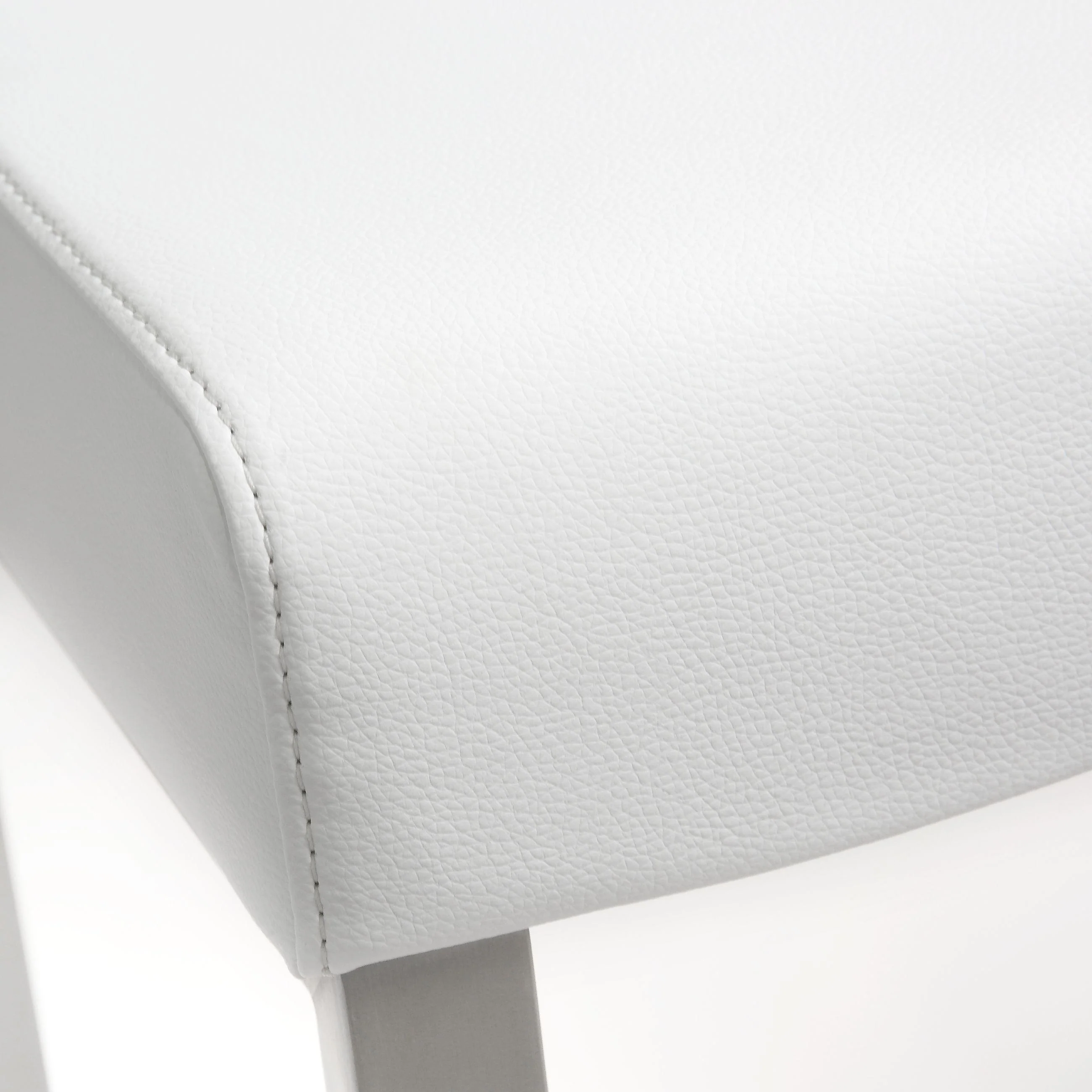 Denmark White Stainless Steel Counter Stool (Set of 2) - Image 7