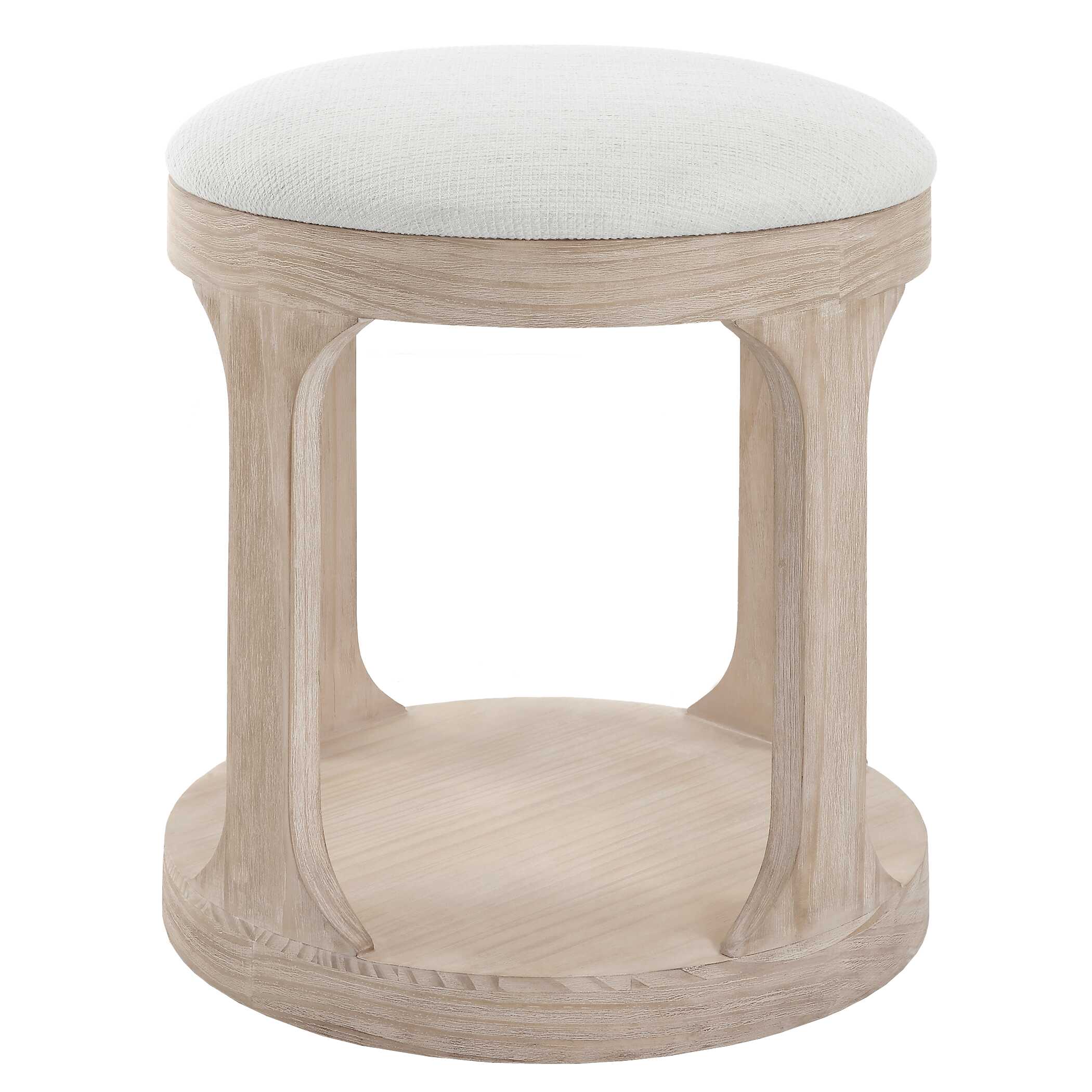 Dennen Oak Ottoman - Image 5