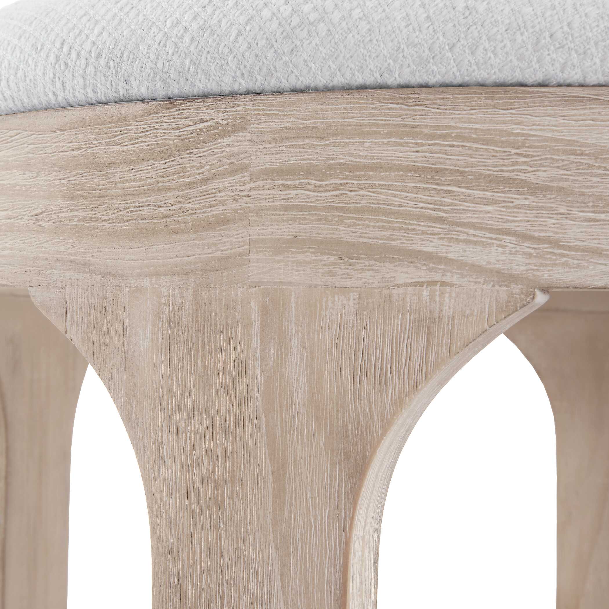 Dennen Oak Ottoman - Image 7