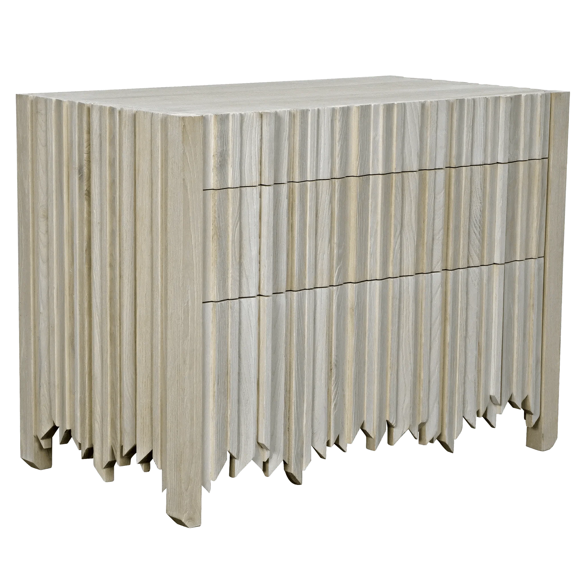Desdemona 3 Drawers, Bleached Elm
