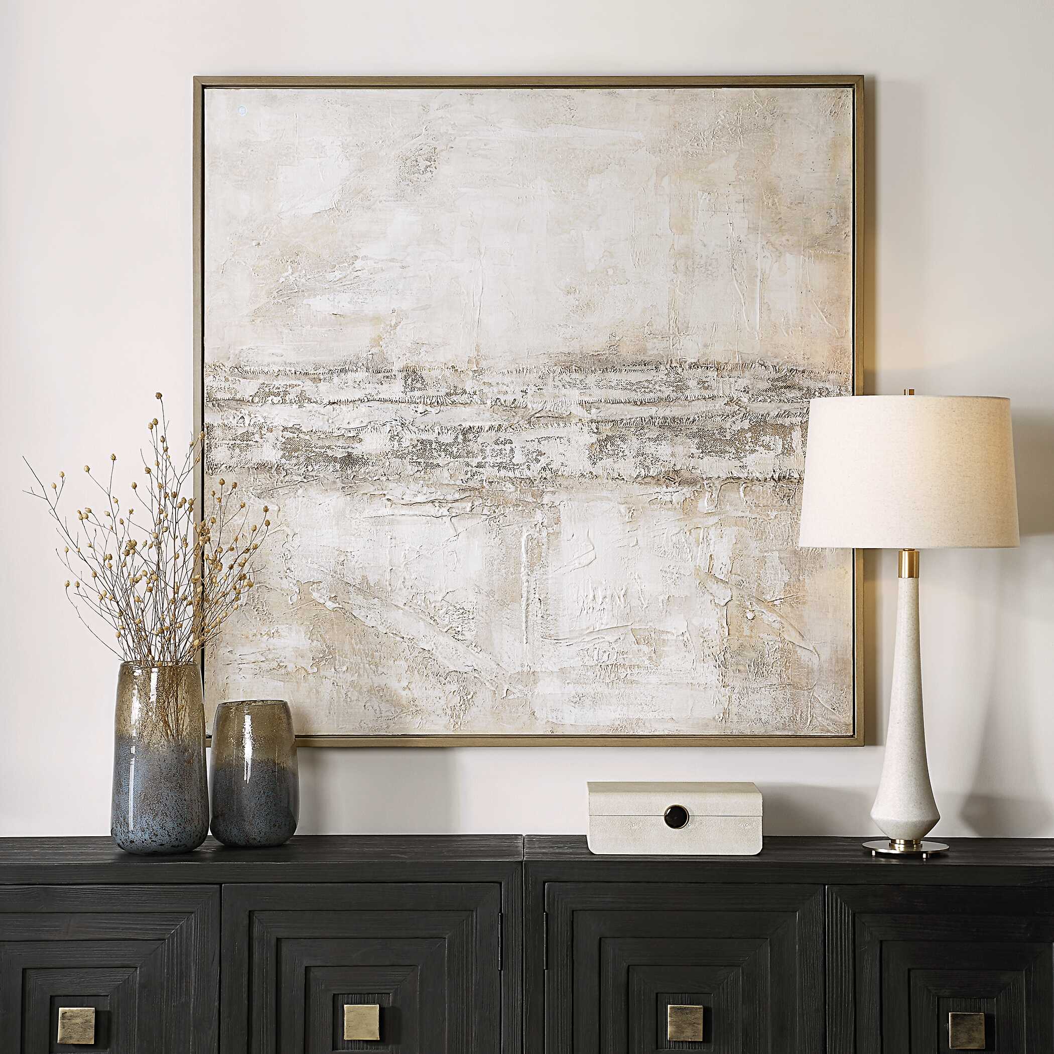 Desert Oasis Abstract Canvas Art - Image 2