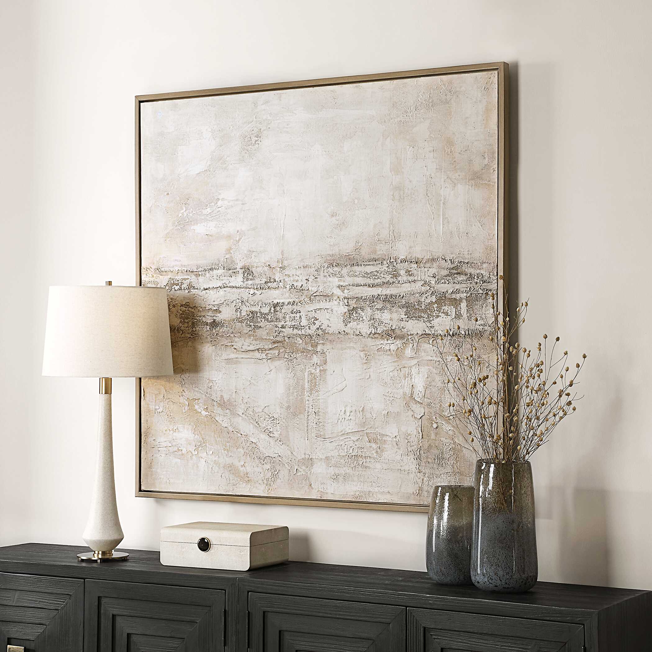 Desert Oasis Abstract Canvas Art - Image 3
