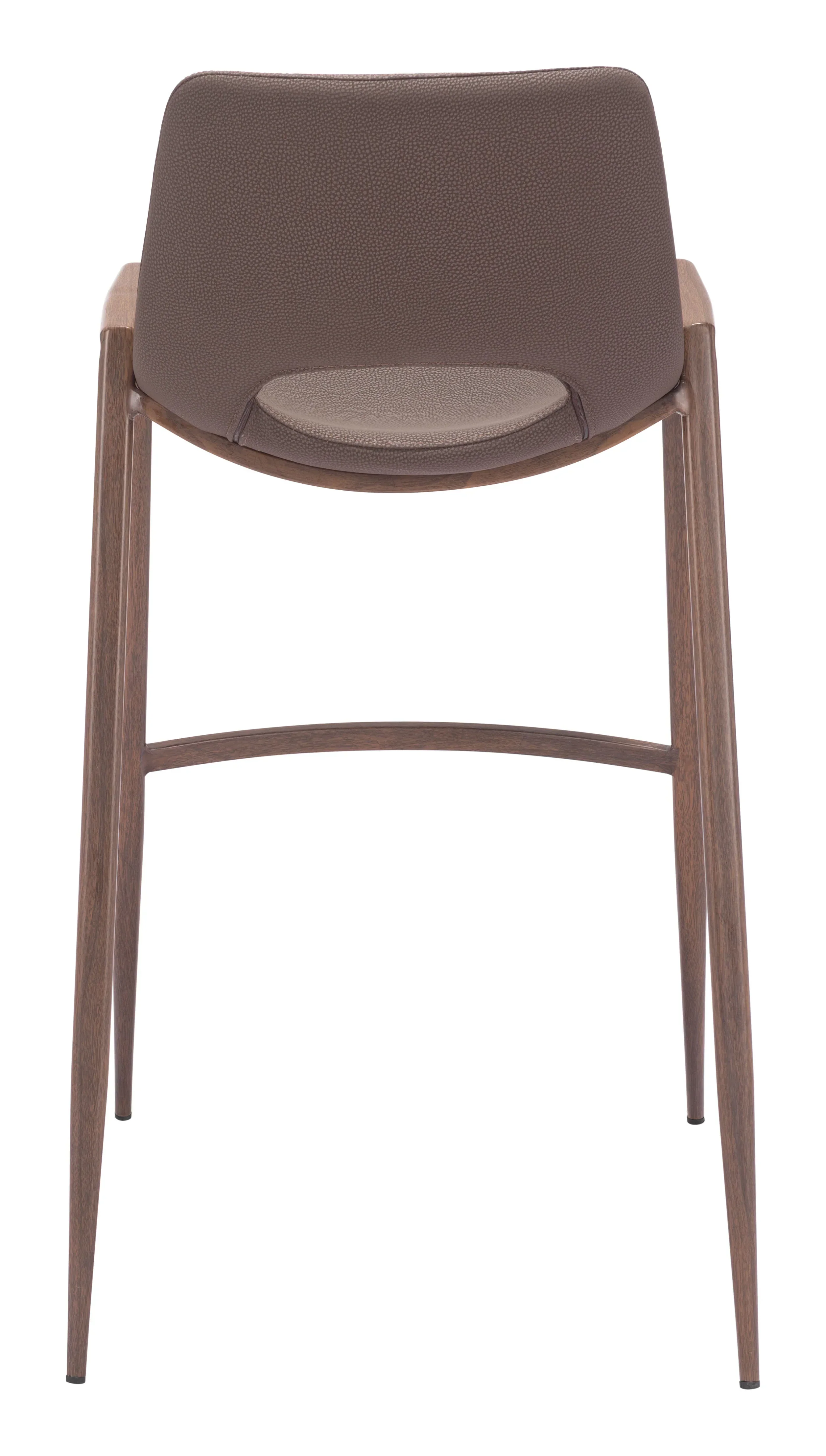 Desi Barstool (Set of 2) Brown & Walnut - Image 5