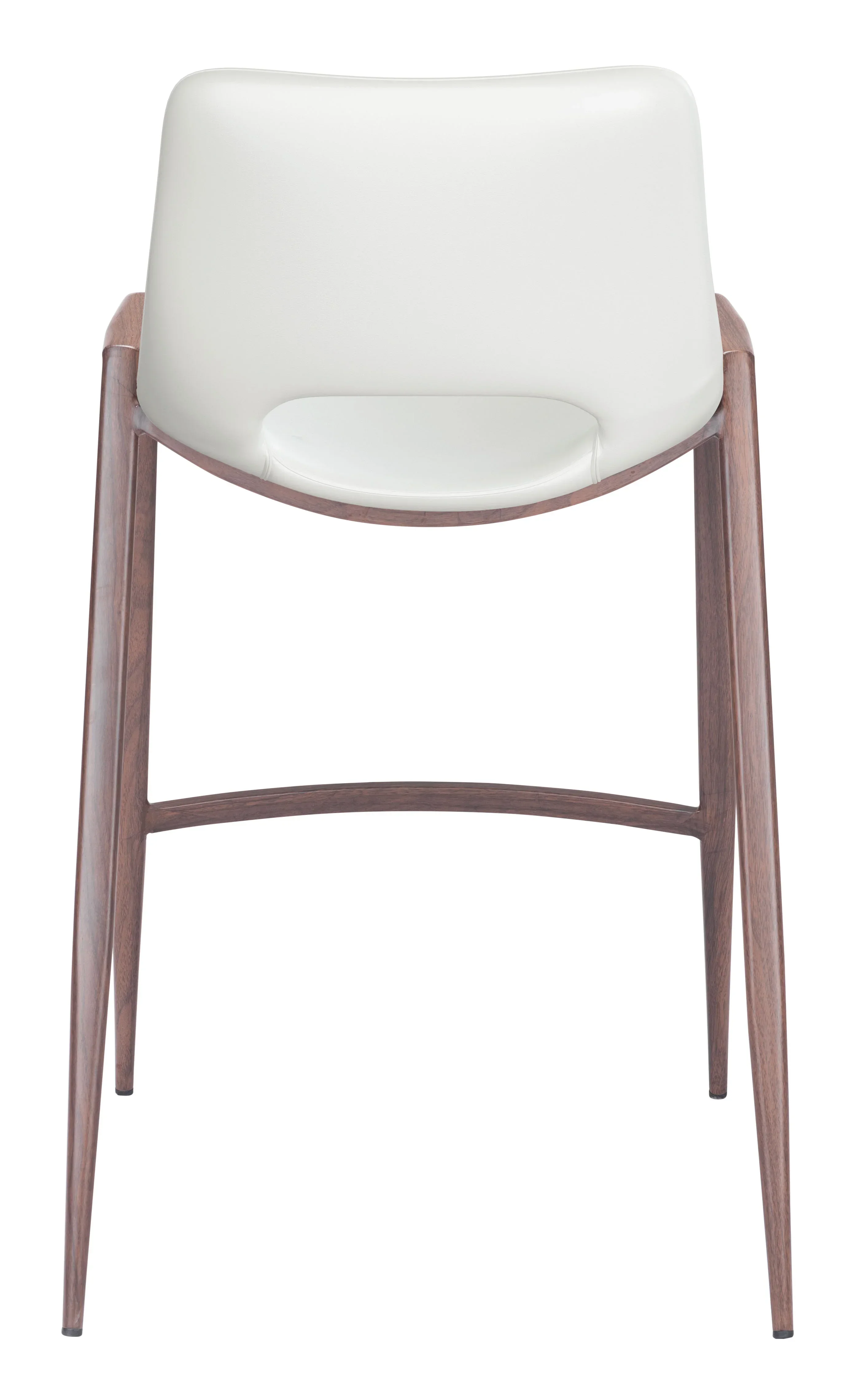 Desi Counter Stool (Set of 2) White & Walnut - Image 6