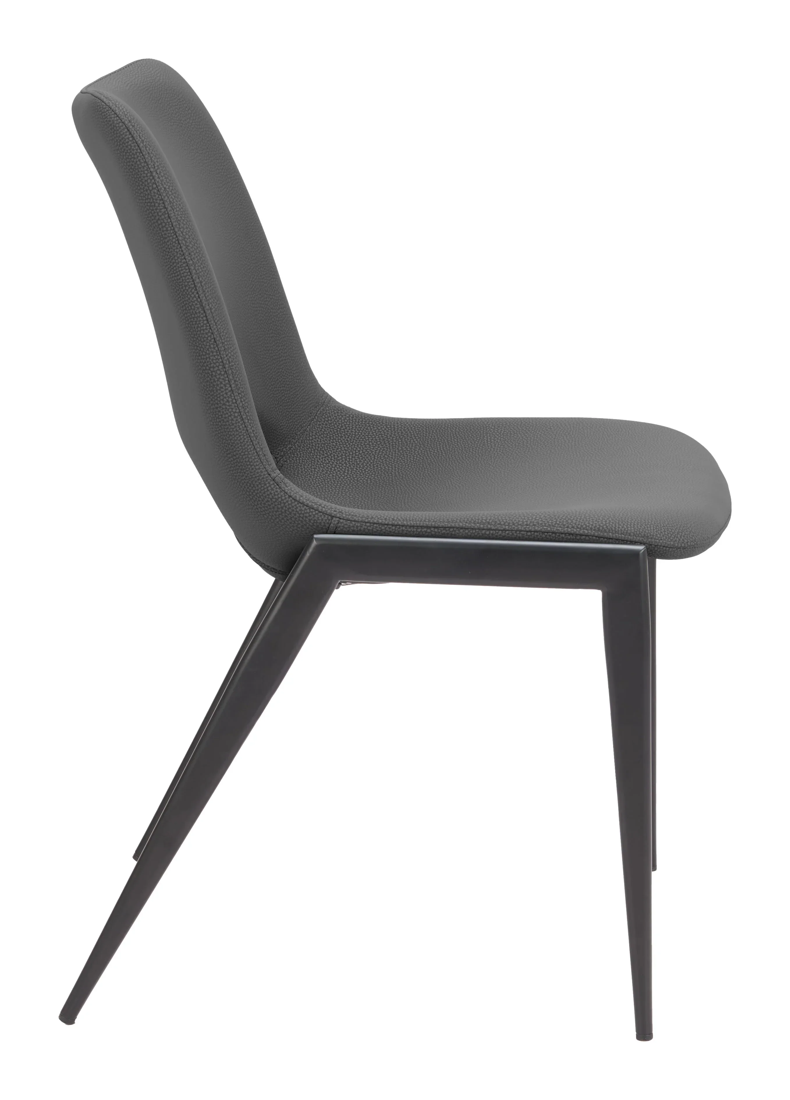 Desi Armless Dining Chair (Set of 2) Black - Image 2