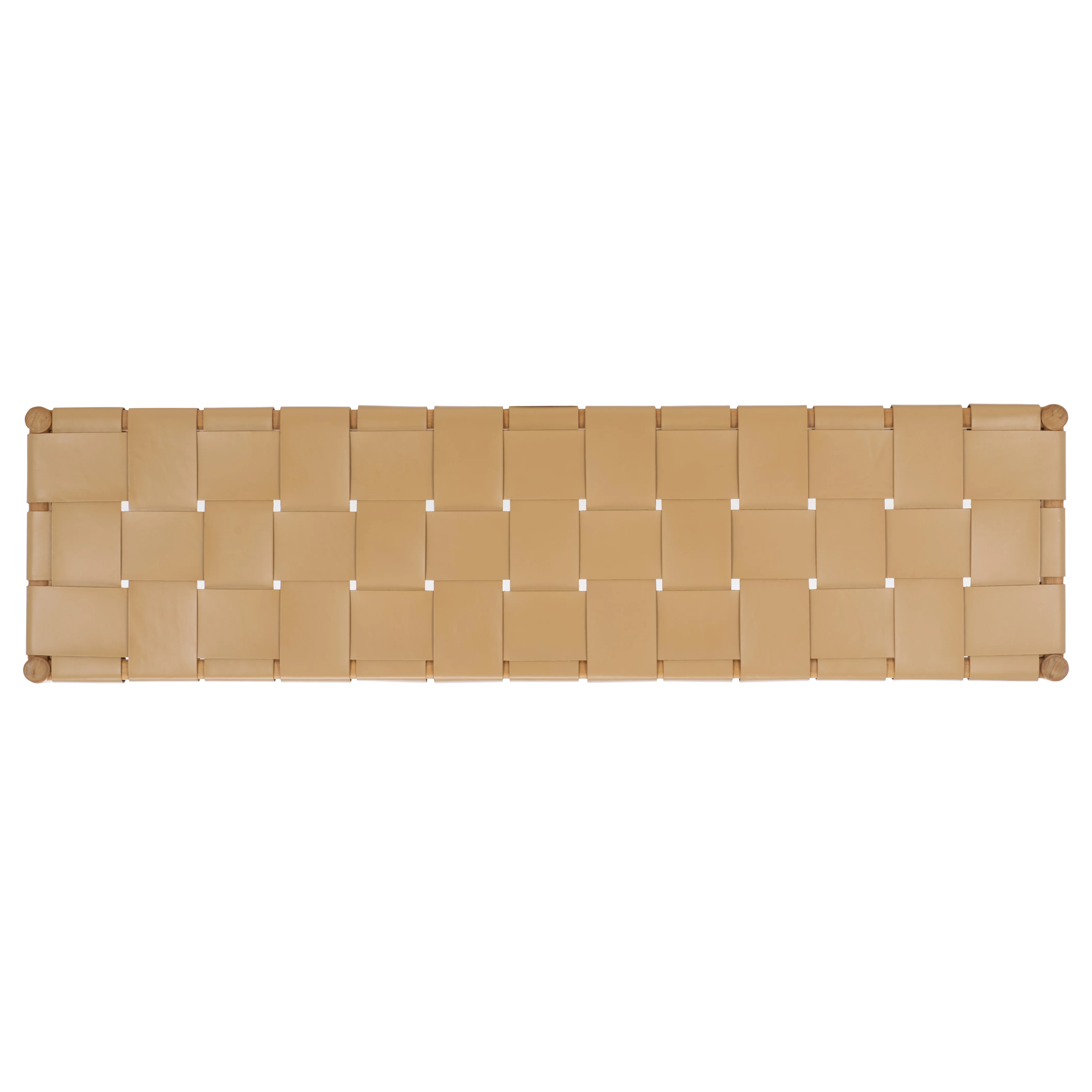 Devnie Woven Leather Bench - Image 26