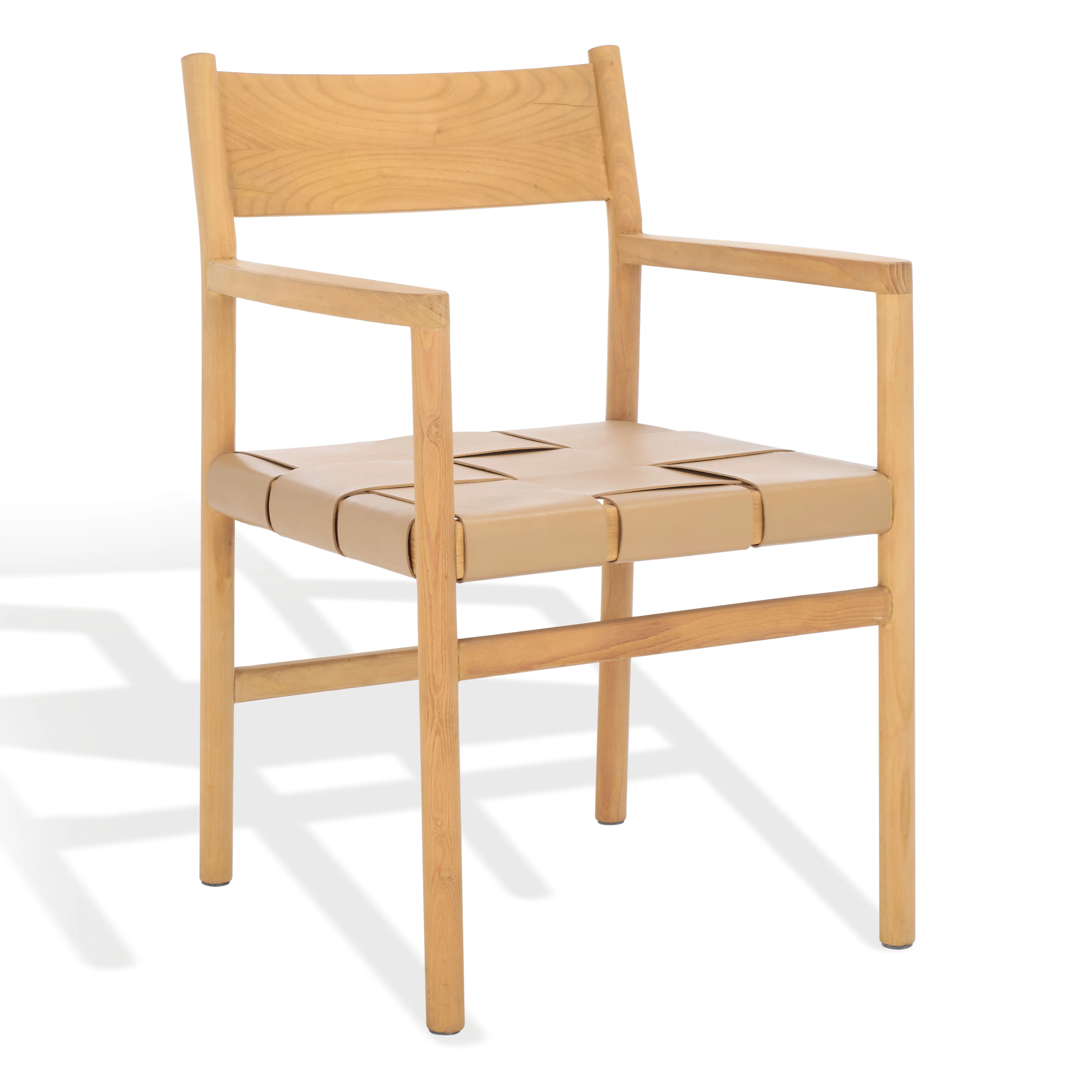 Devnie Woven Leather Dining Chair - Image 23