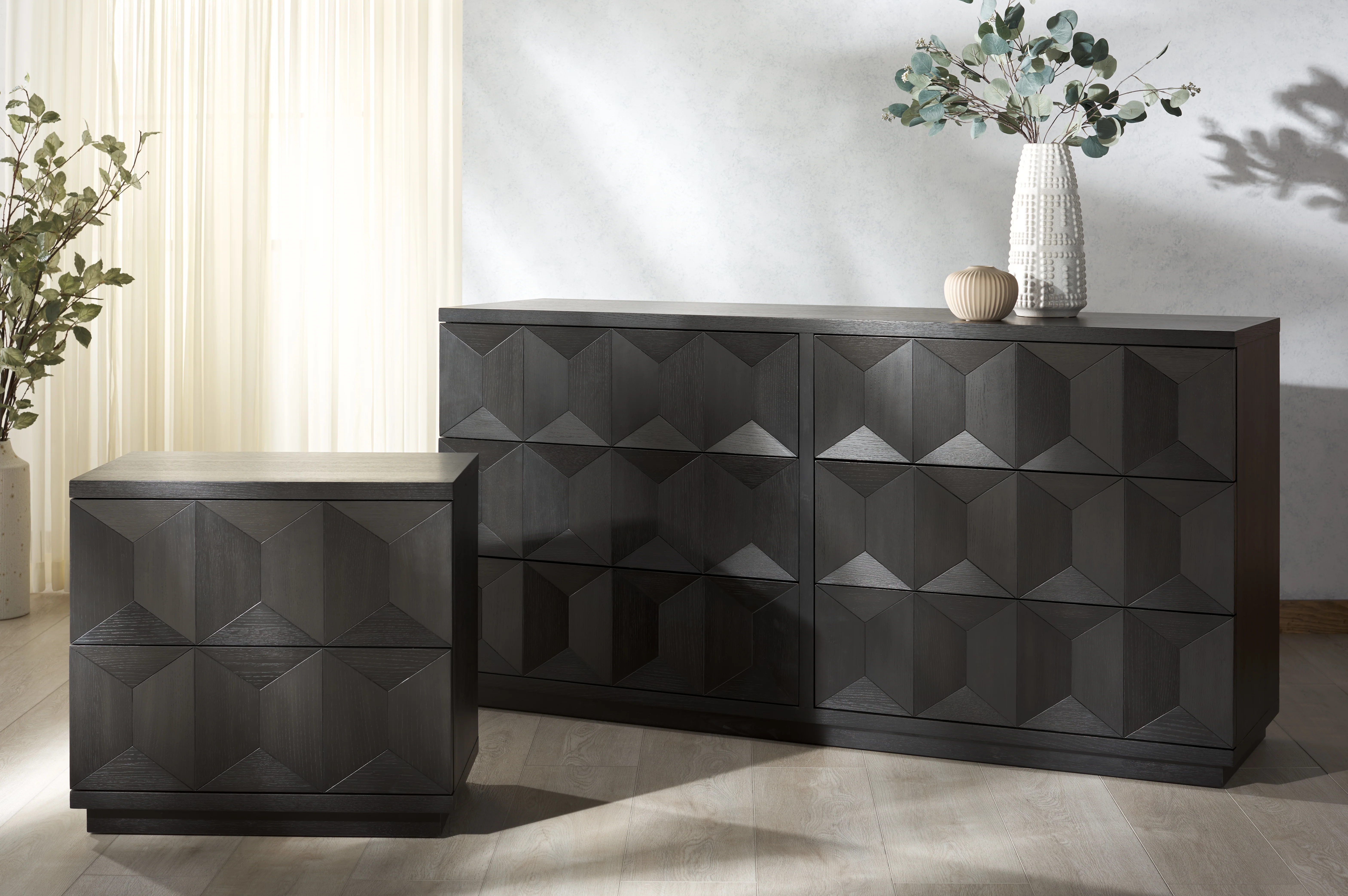 Deziree Wood 2 Drawer Nightstand - Image 23