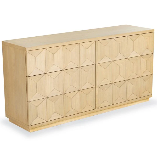 Deziree Wood 6 Drawer Dresser - Image 11