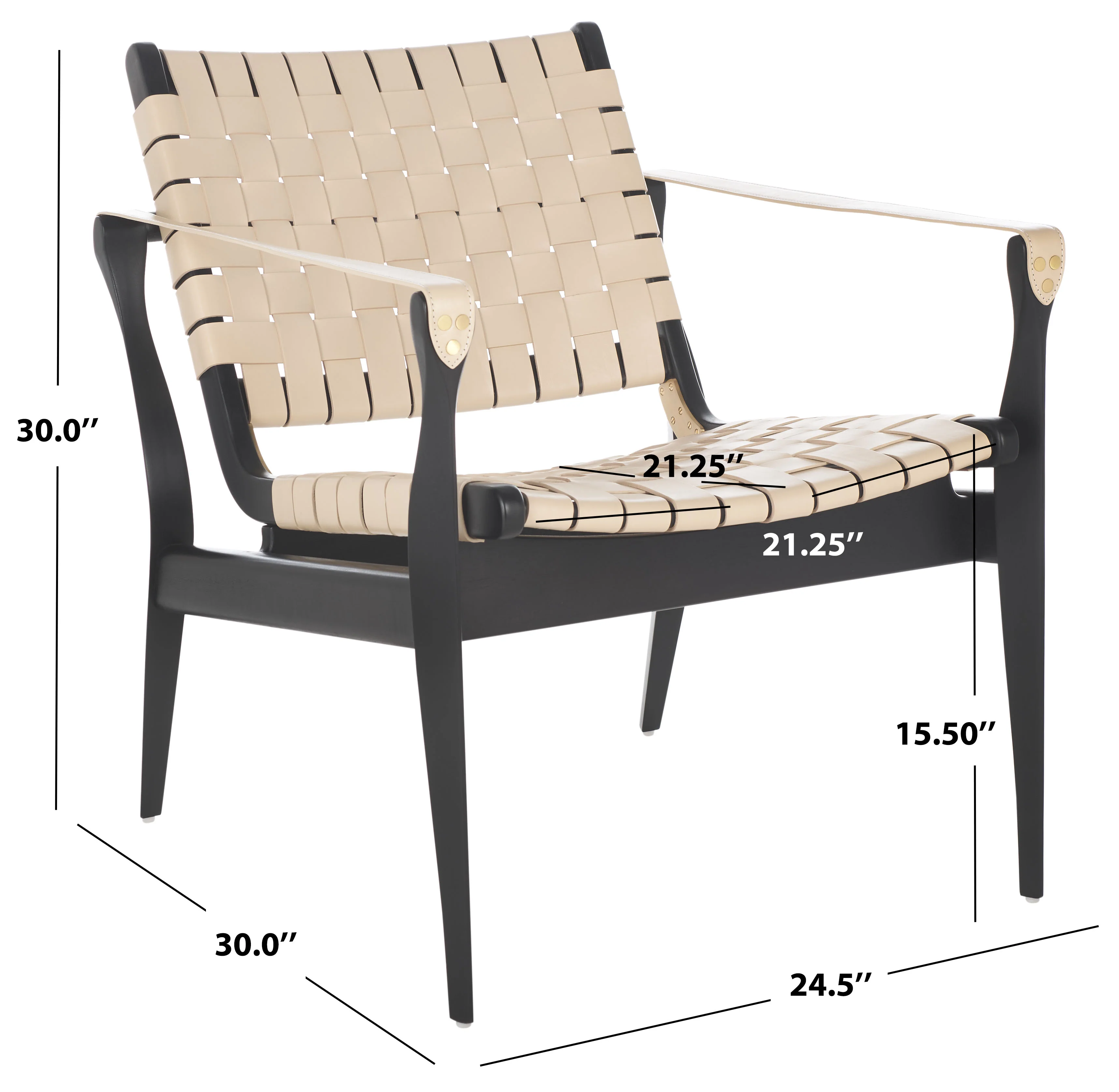 Dilan Leather Safari Chair - Image 7
