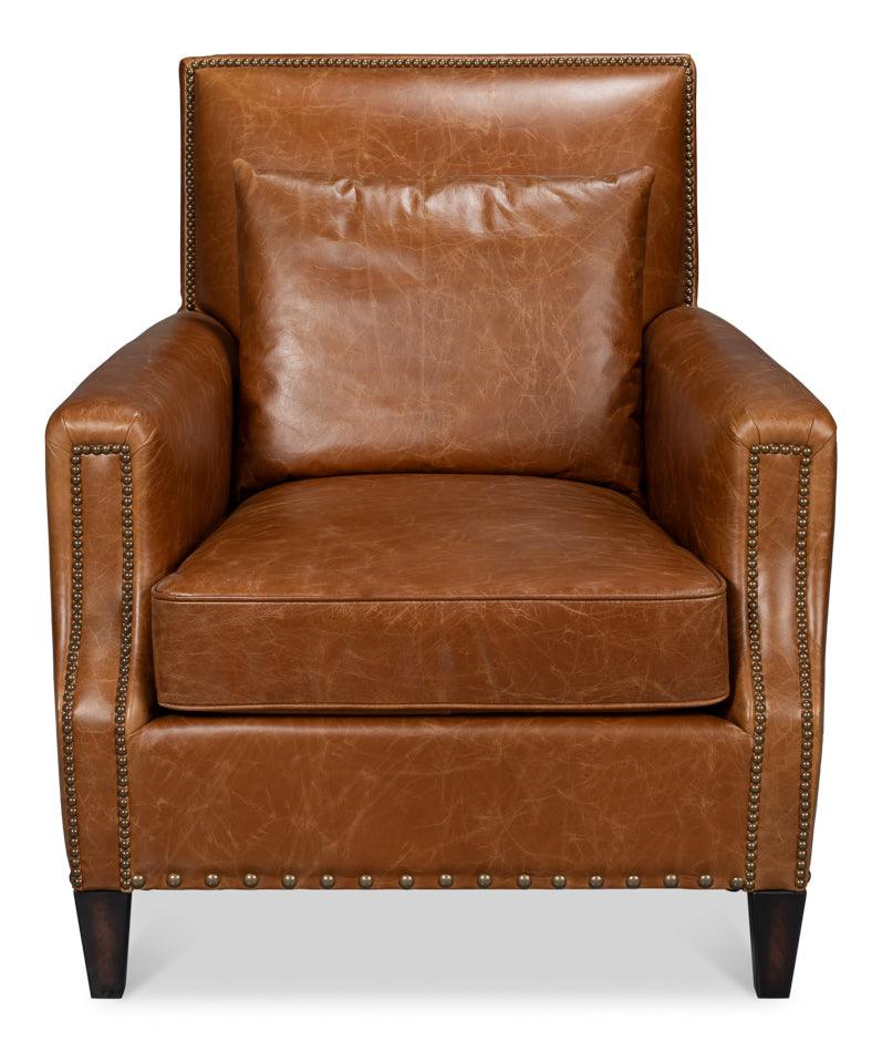 Dimity Distilled Leather Chair - Image 2
